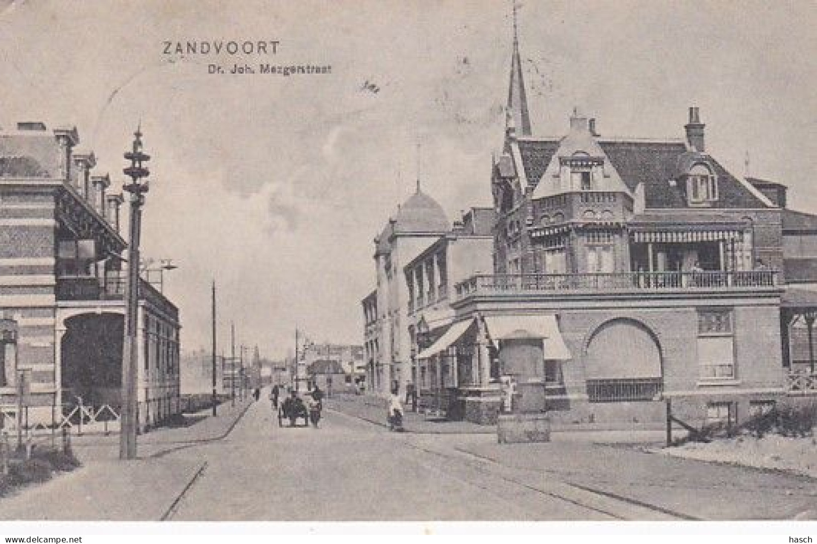 1850	174	Zandvoort, Dr. Joh. Mezgerstraat (poststempel 1908)(minuscuul Vouwtje In De Hoeken) - Zandvoort