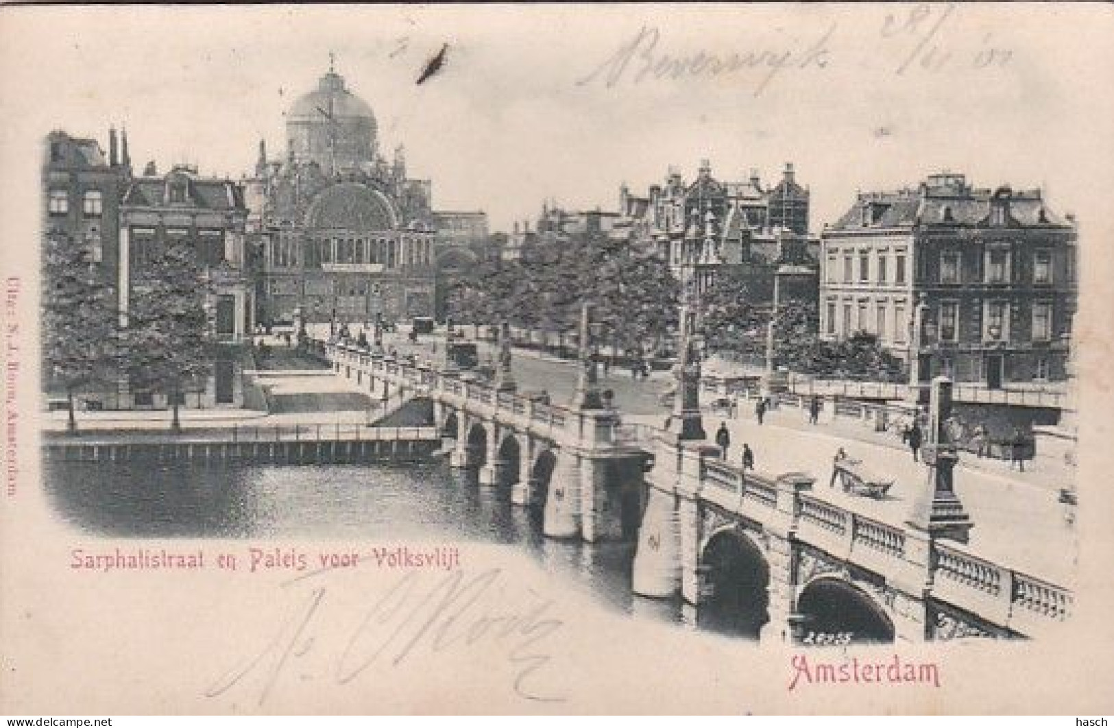 1850	131	Amsterdam, Sarphatistraat En Paleis Voor Volksvlijt (reliëf Kaart 1901) - Amsterdam