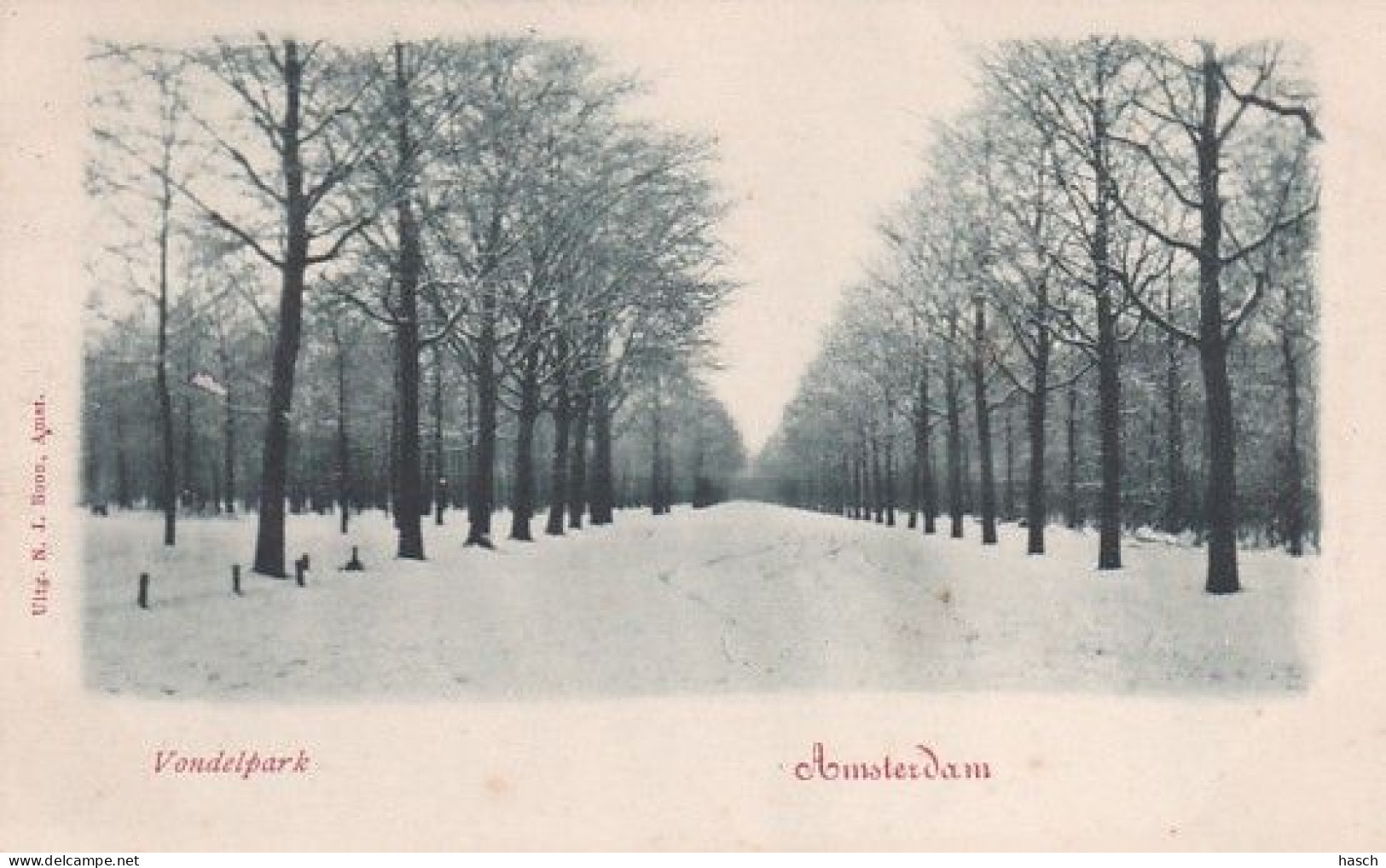 1850	97	Amsterdam, Vondelpark In De Sneeuw (rond 1900) - Amsterdam