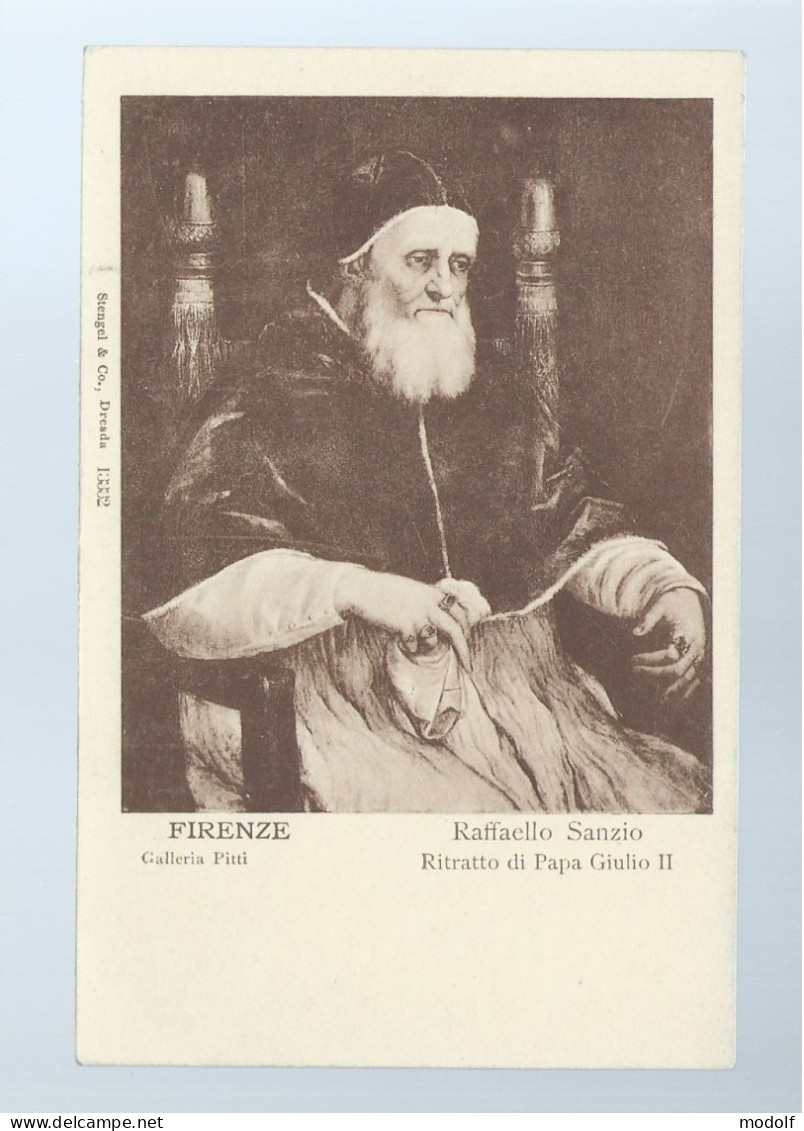 CPA - Arts - Tableaux - Firenze - Galleria Pitti - Raffaello Sanzio - Ritratto Di Papa Giulio II - Non Circulée - Peintures & Tableaux
