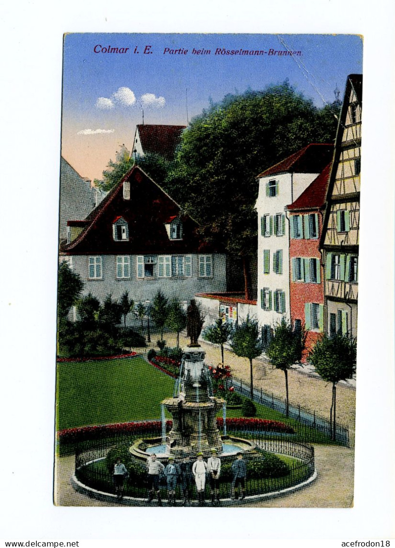 COLMAR - Jeu à La Fontaine Rösselmann - Colmar