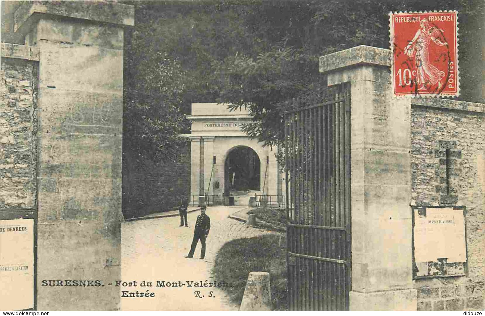 92 - Suresnes - Fort Du Mont Valérien - Entrée - Animée - CPA - Voir Scans Recto-Verso - Suresnes