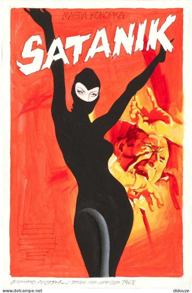 Cinema - Satanik - Magda Konopka - Illustration Vintage - Affiche De Film - CPM - Carte Neuve - Voir Scans Recto-Verso - Posters On Cards