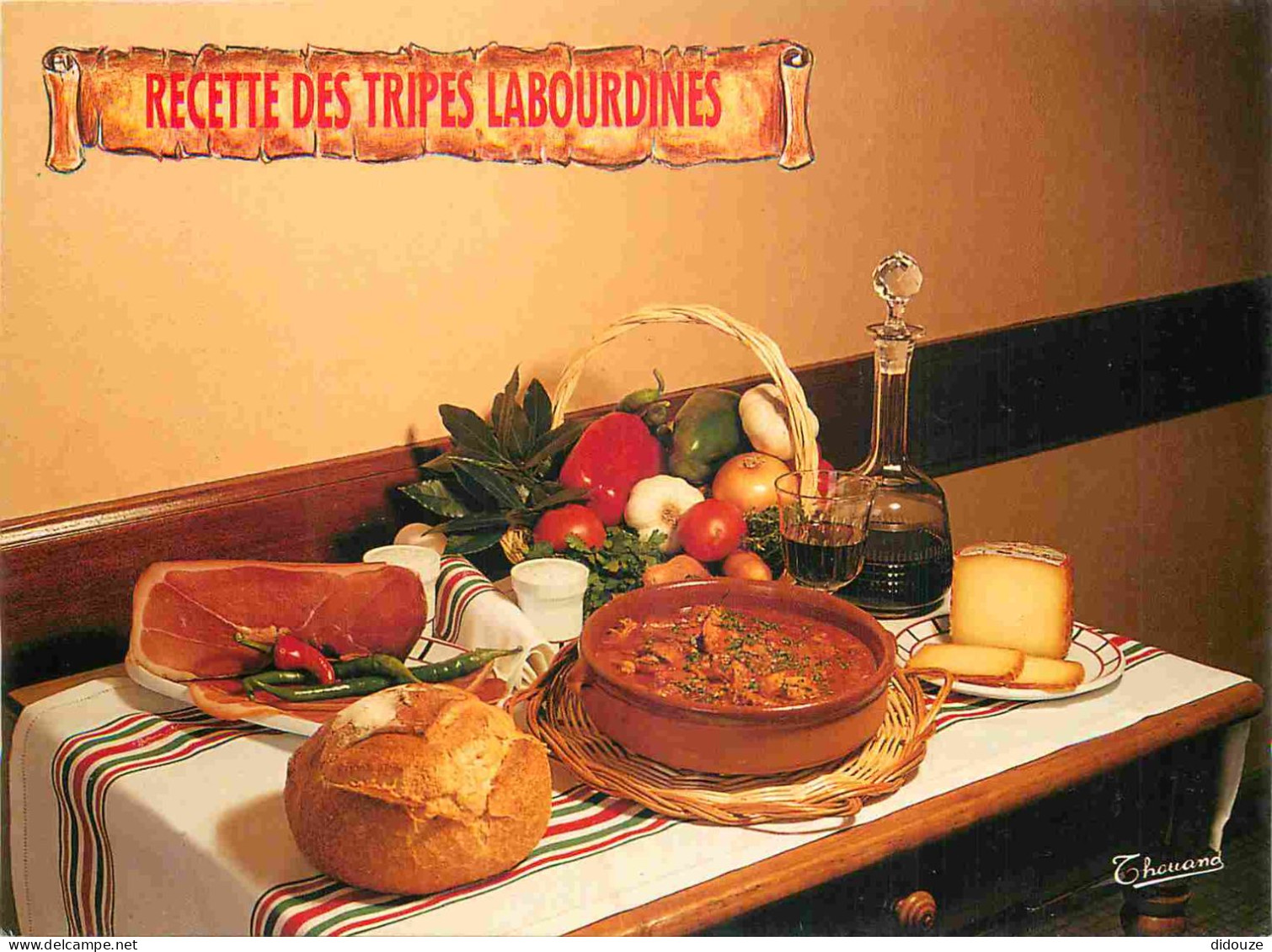 Recettes De Cuisine - Tripes Labourdines - Gastronomie - CPM - Voir Scans Recto-Verso - Recipes (cooking)