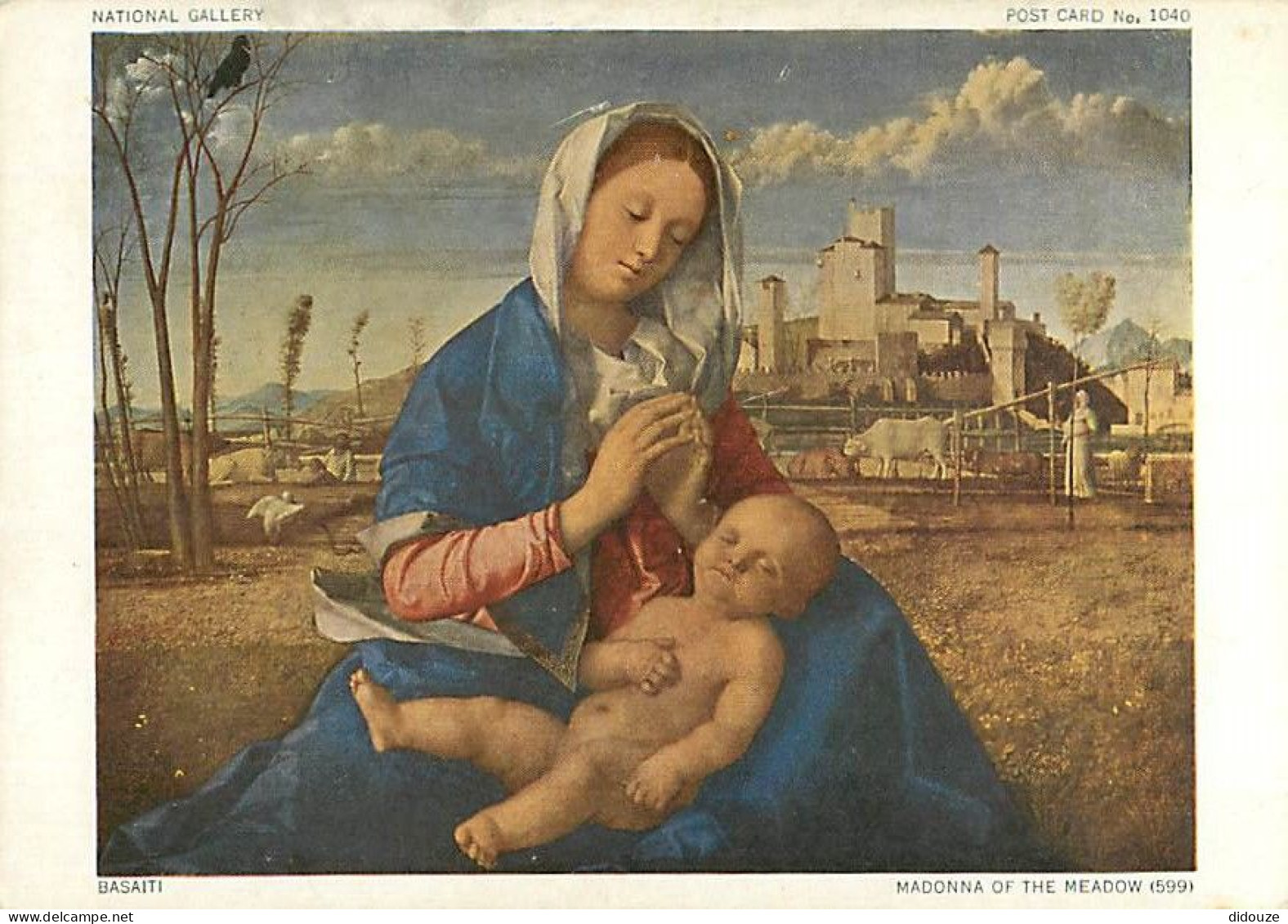 Art - Peinture Religieuse - Basaiti - Madonna Of The Meadow - CPM - Voir Scans Recto-Verso - Tableaux, Vitraux Et Statues