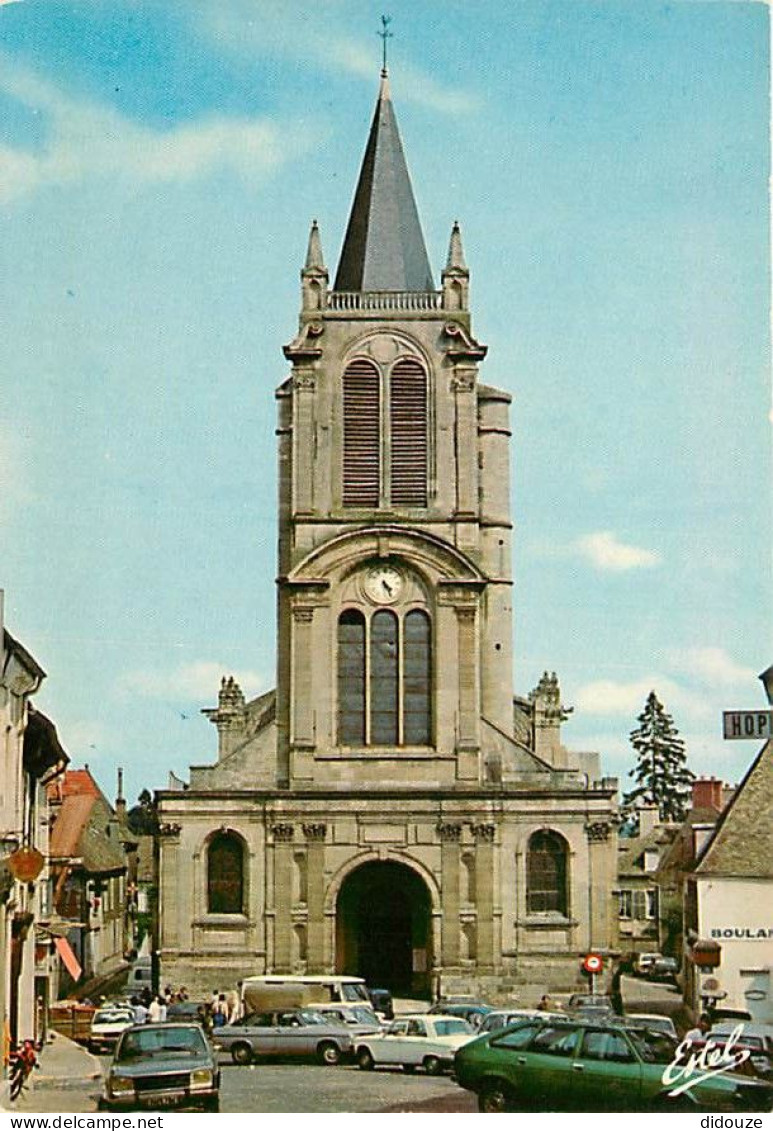 Automobiles - Montfort L'Amaury - L'église Saint Pierre - CPM - Voir Scans Recto-Verso - Voitures De Tourisme