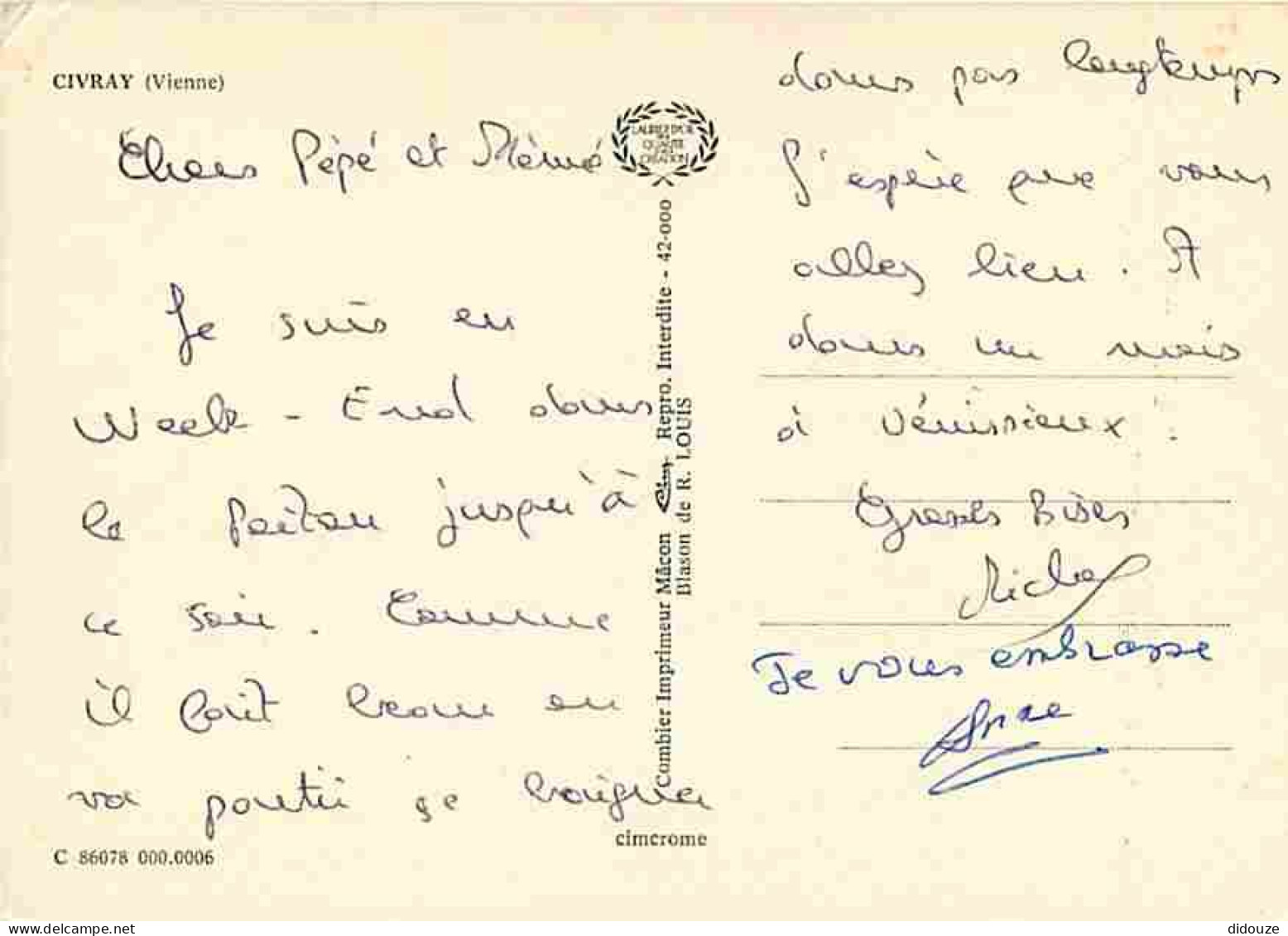 86 - Poitou - Coiffes Du Poitou - Multivues - Folklore - Blasons - CPM - Voir Scans Recto-Verso - Other & Unclassified