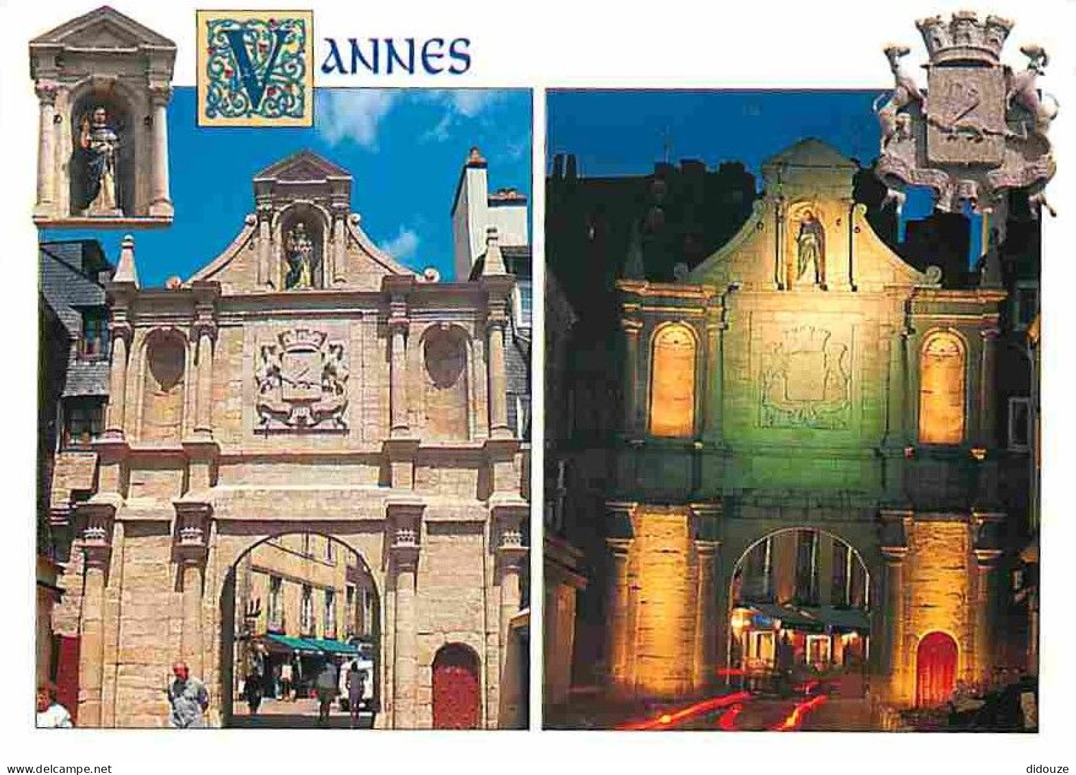 56 - Vannes - Multivues - Flamme Postale - CPM - Voir Scans Recto-Verso - Vannes