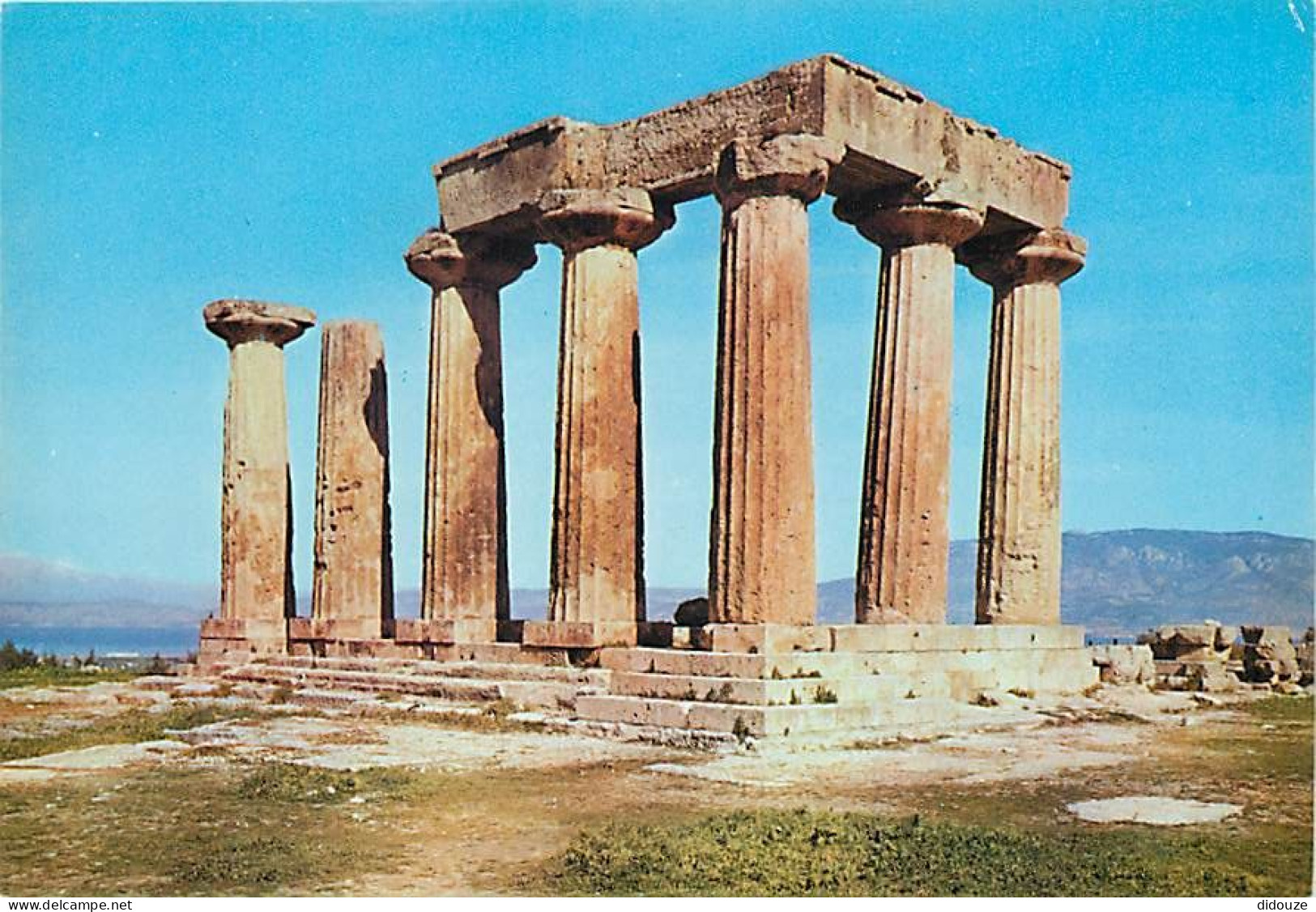Grèce - Corinthe - Kórinthos - Ancienne Corinthe - Le Temple Archaïque D'Apollon - Carte Neuve - CPM - Voir Scans Recto- - Grèce