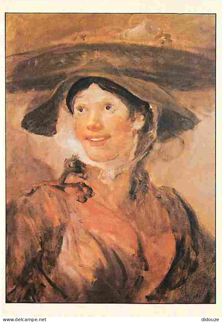 Art - Peinture - William Hogarth - La Marchande De Crevettes - Description De L'oeuvre Au Dos - Carte Neuve - CPM - Voir - Paintings