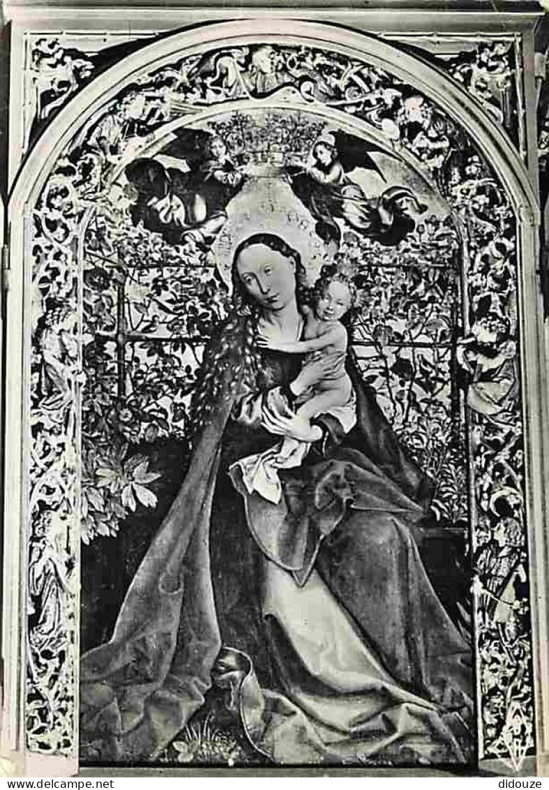 Art - Peinture Religieuse - Martin Schongauer - La Vierge Au Buisson De Roses - Colmar - Cathédrale Saint Martin - CPM - - Tableaux, Vitraux Et Statues