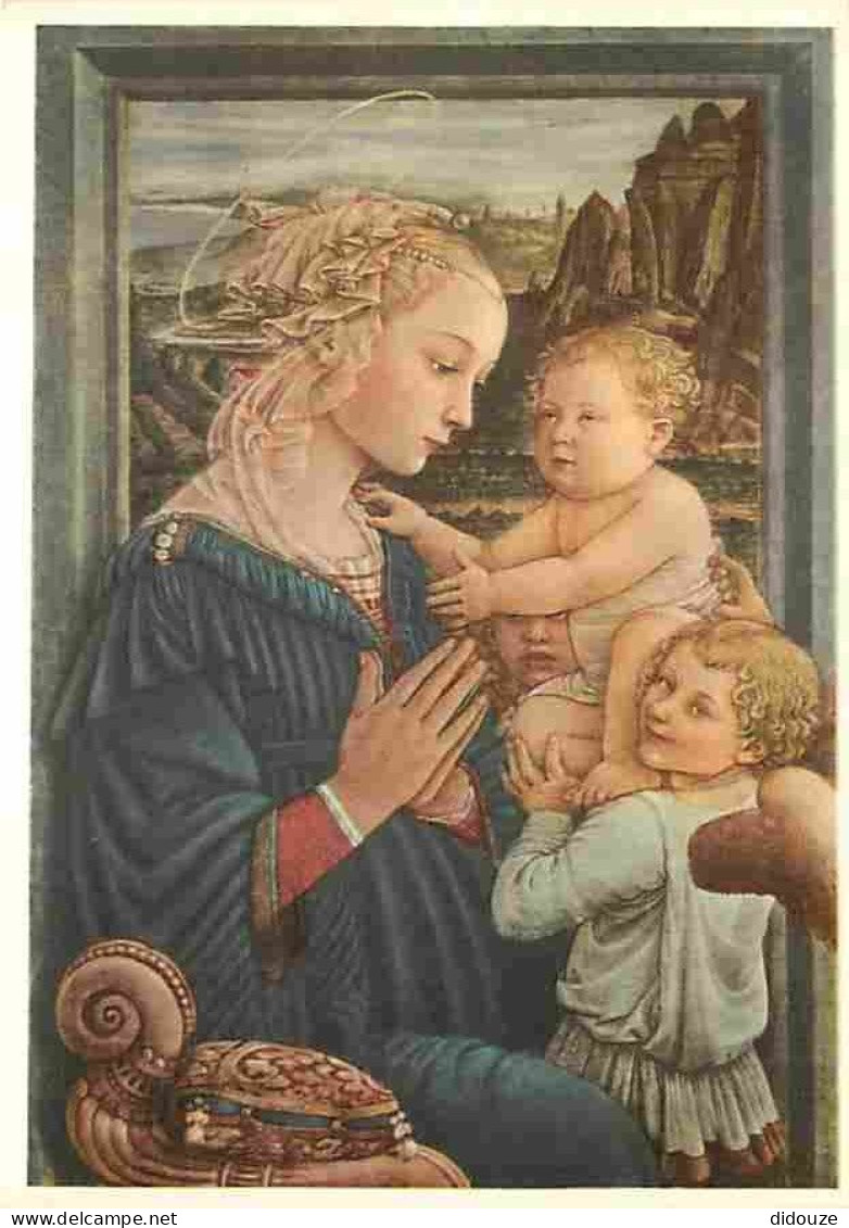 Art - Peinture Religieuse - Firenze - Galleria Uffizi - Filippo Lippi - L'Adorazione - CPM - Voir Scans Recto-Verso - Tableaux, Vitraux Et Statues