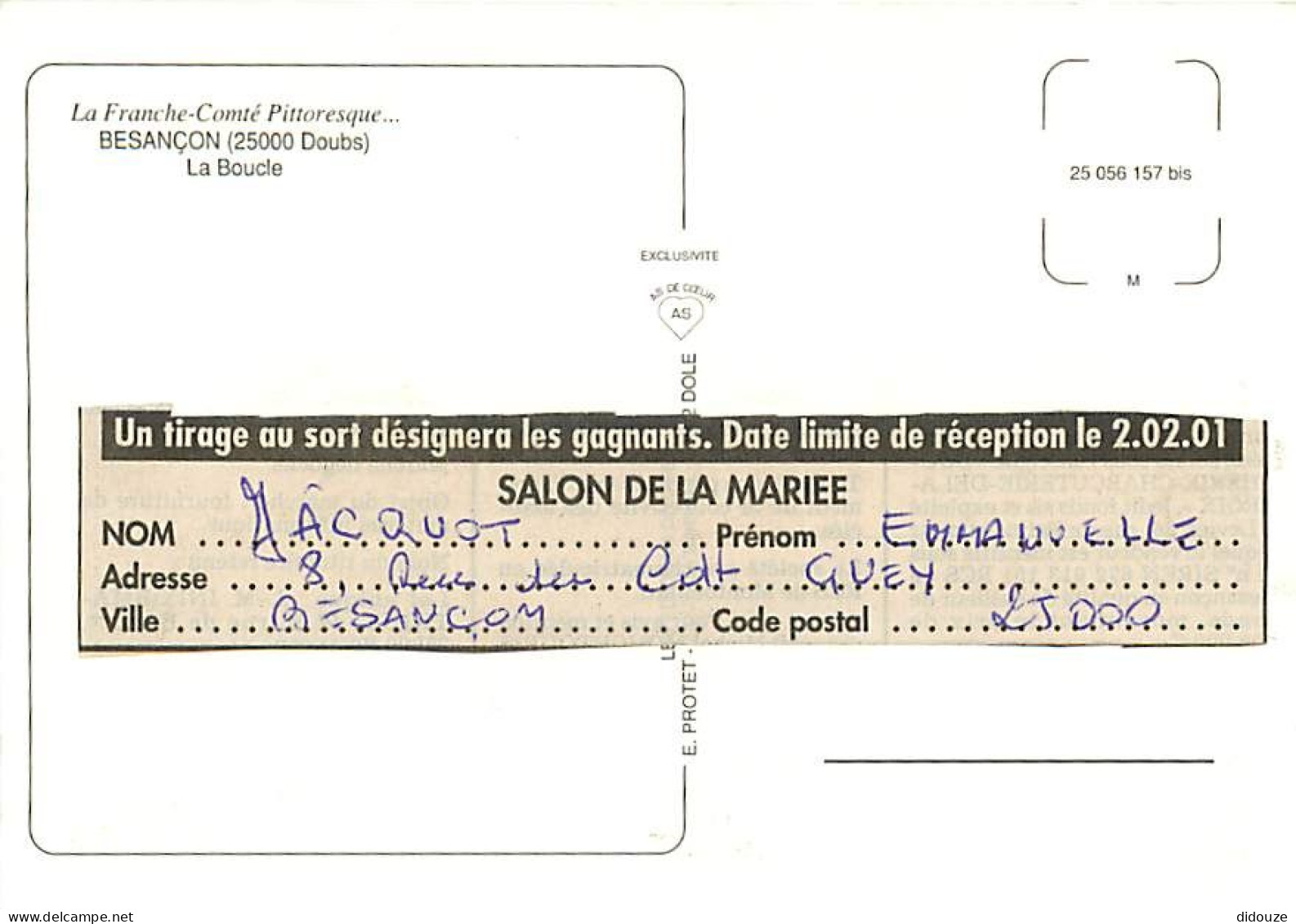 25 - Besançon - La Boucle Du Doubs - Vue Aérienne - CPM - Voir Scans Recto-Verso - Besancon
