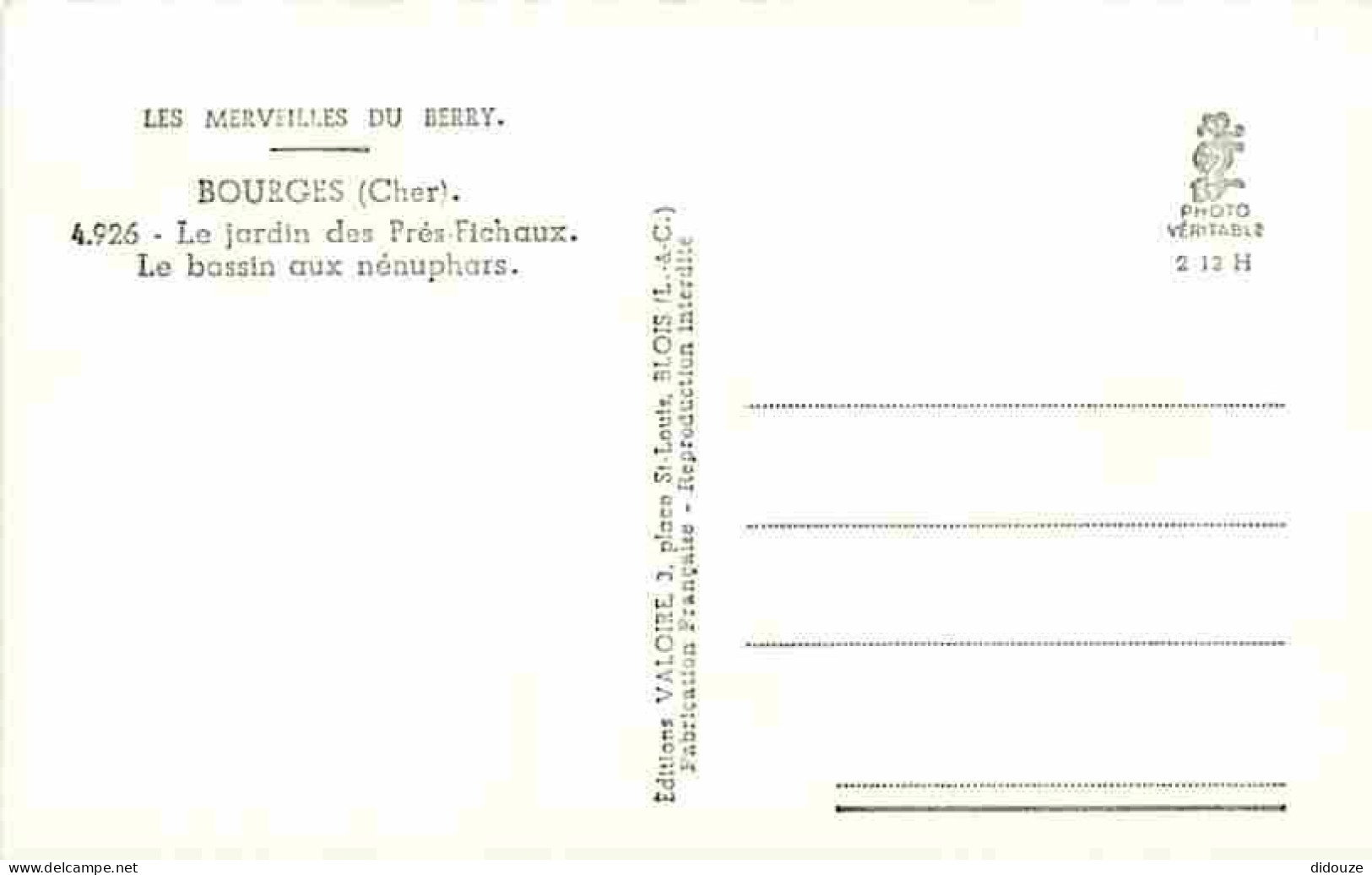 18 - Bourges - Le Jardin Dés Prés Fichaux - Le Bassin Aux Nénuphars - Fleurs - Carte Neuve - CPM - Voir Scans Recto-Vers - Bourges