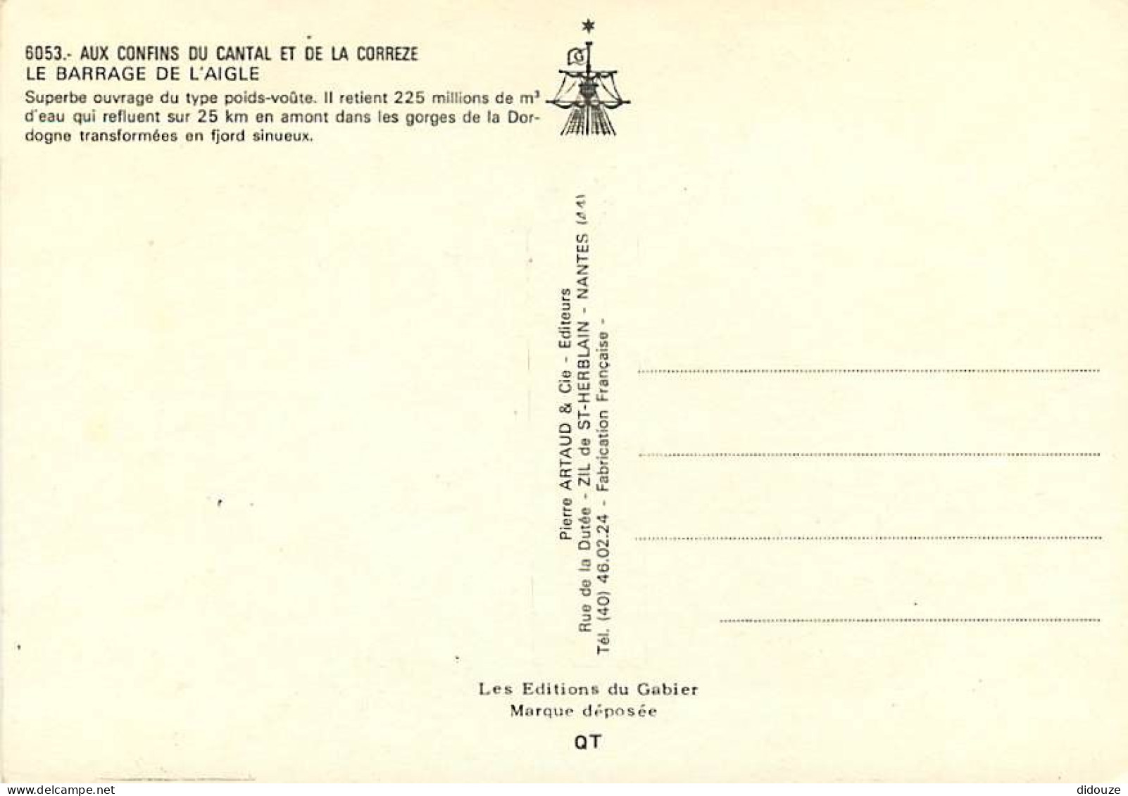 19 - Corrèze - Barrage De L'Aigle - CPM - Voir Scans Recto-Verso - Autres & Non Classés