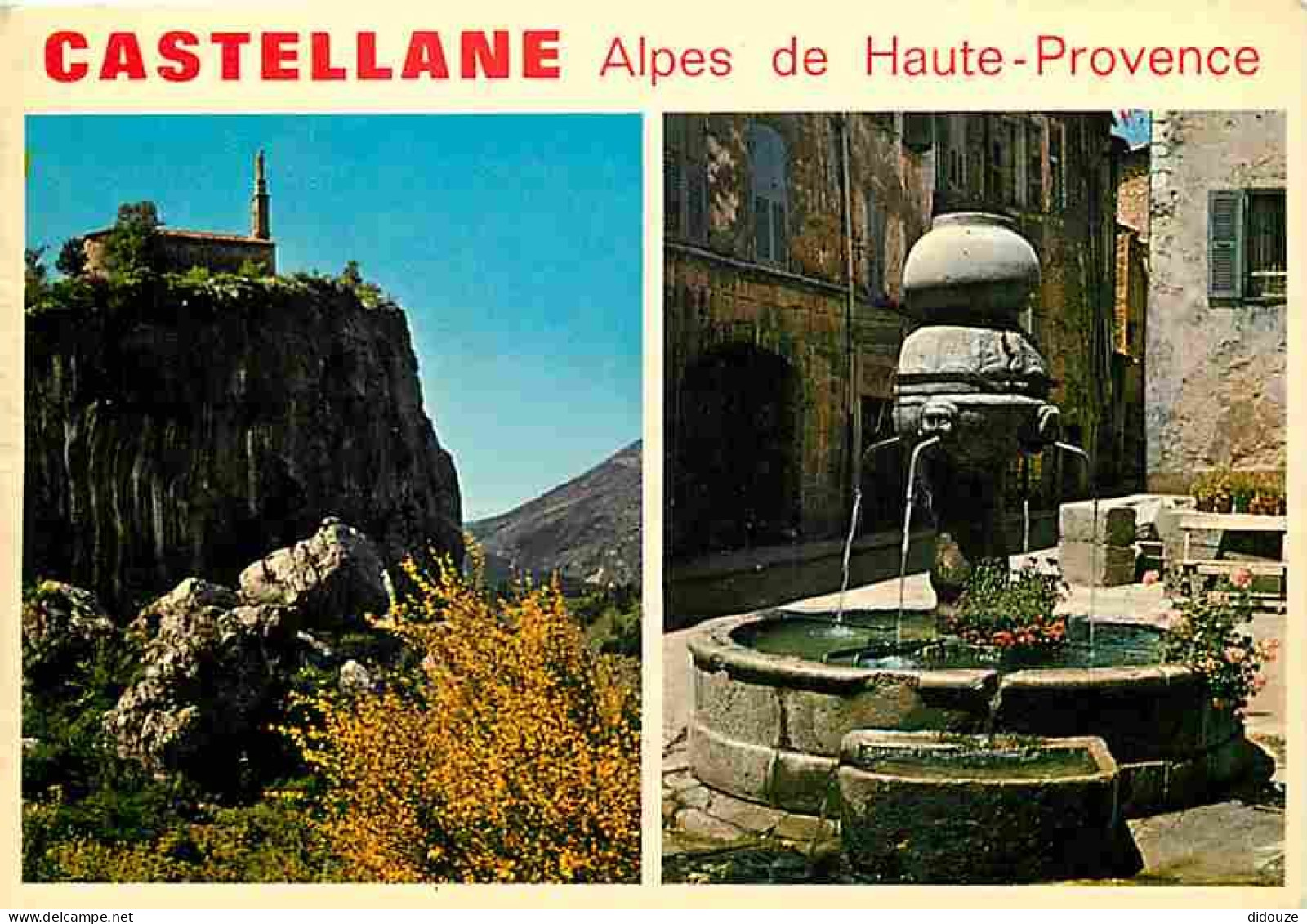04 - Castellane - Multivues - Fontaine - Flamme Postale De Castellane - CPM - Voir Scans Recto-Verso - Castellane