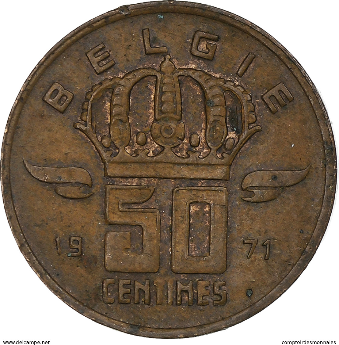 Belgique, 50 Centimes, 1971 - 50 Centimes