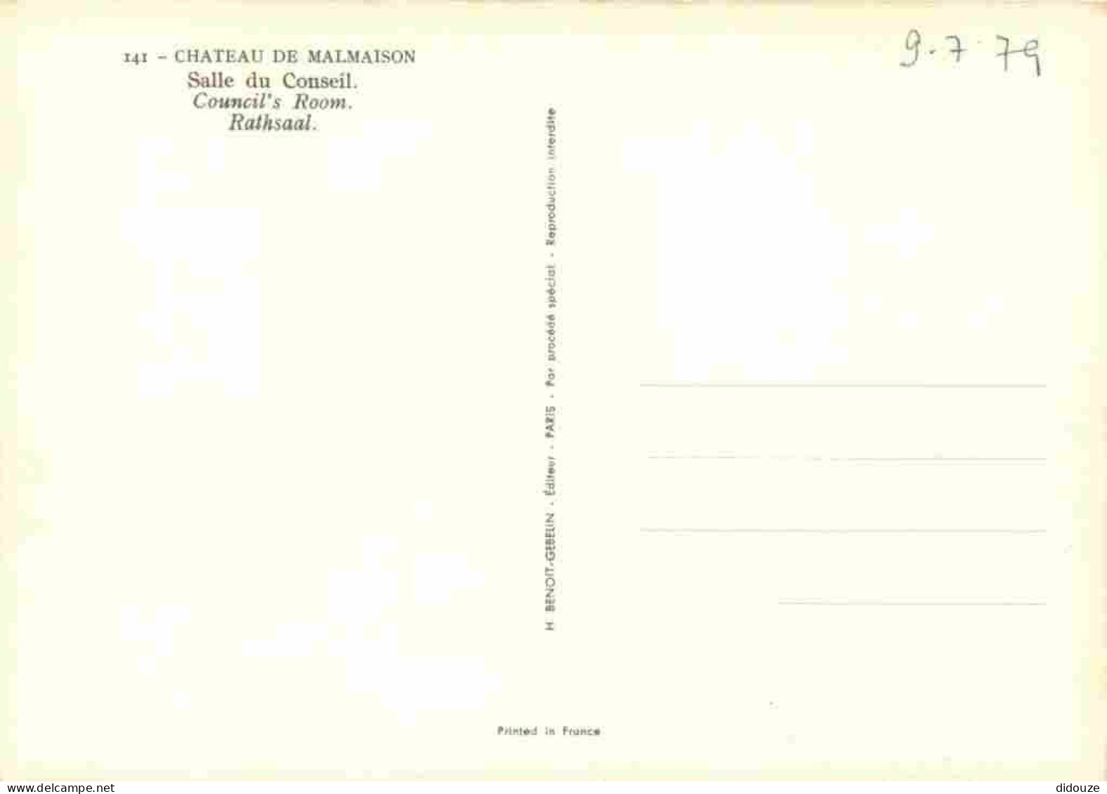 92 - Rueil-Malmaison - Intérieur Du Château - La Salle Du Conseil - CPM - Voir Scans Recto-Verso - Rueil Malmaison