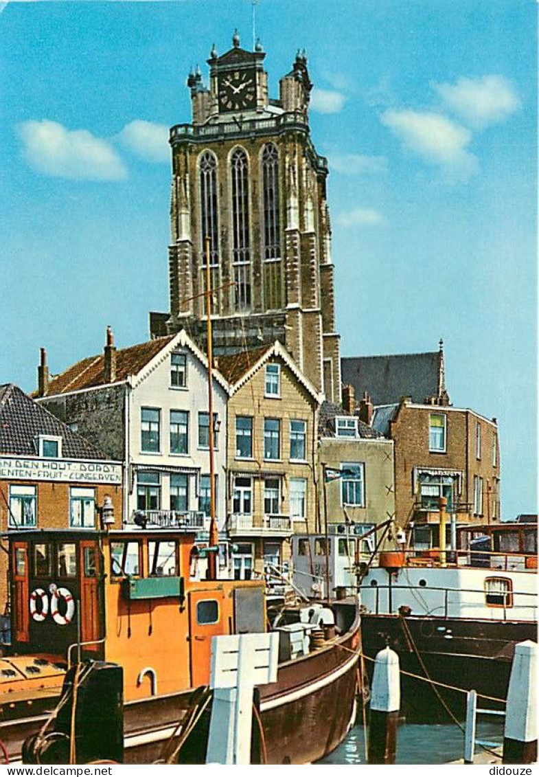 Pays-Bas - Nederland - Dordrecht - Grote Prot. Kerk - Eglise - Bateaux - CPM - Voir Scans Recto-Verso - Dordrecht