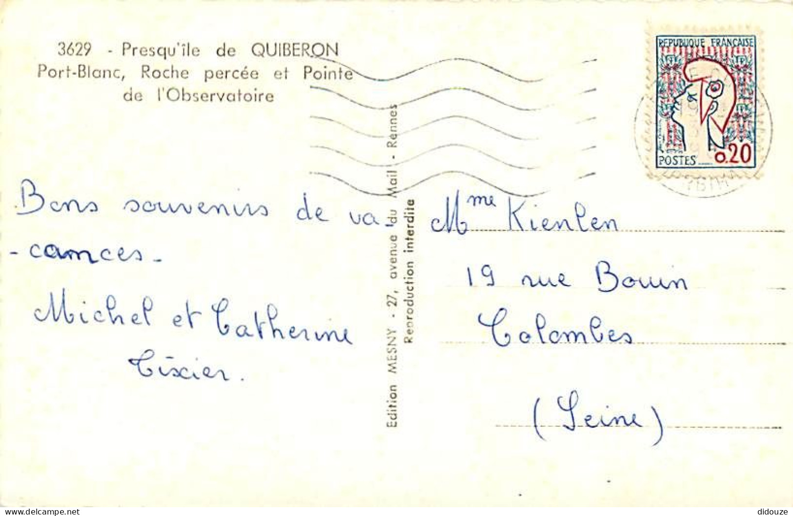 56 - Presqu'Ile De Quiberon - CPSM Format CPA - Voir Scans Recto-Verso - Quiberon