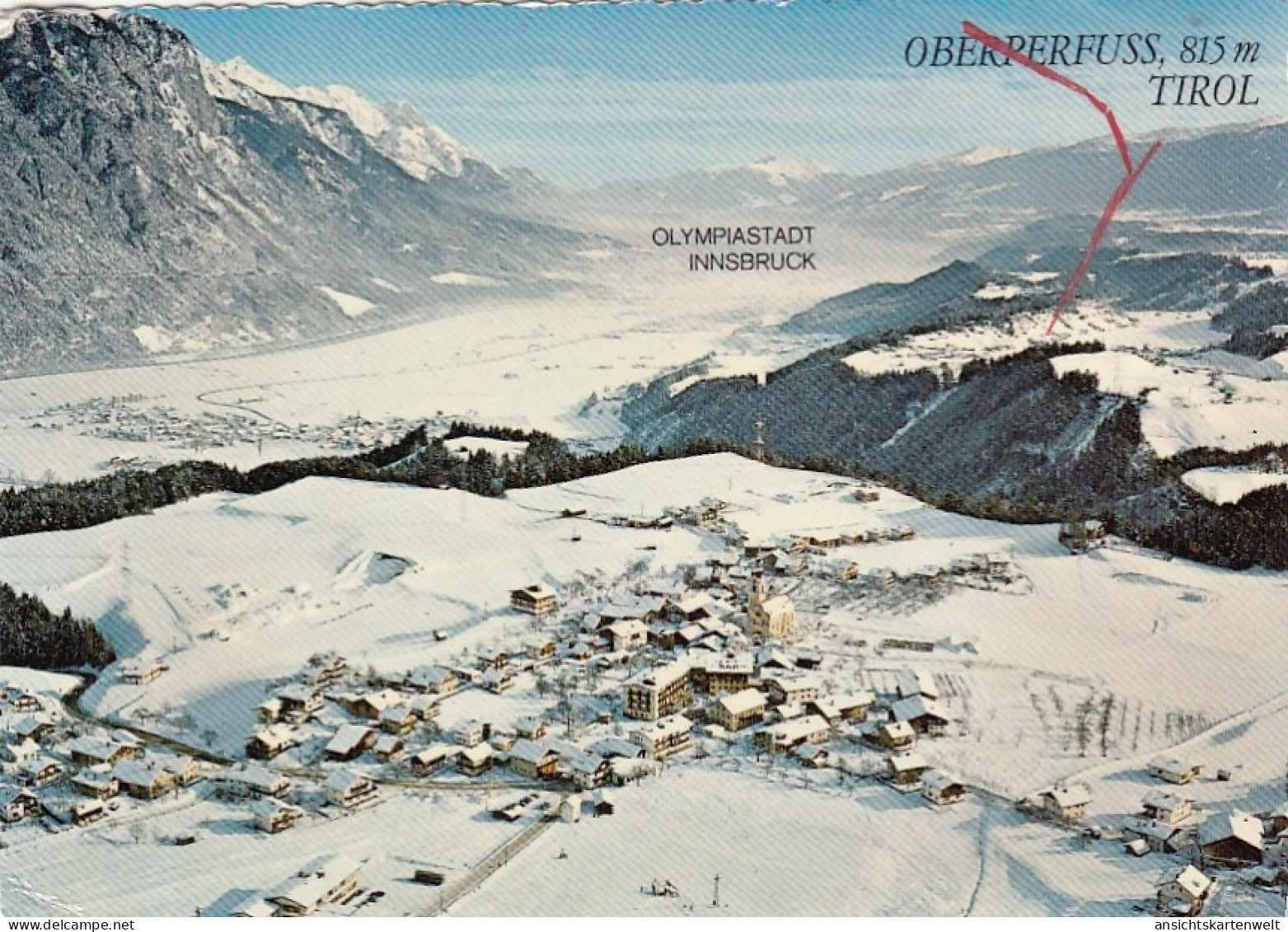 Oberperfuss, Tirol, Schnee-Panorama Glum 1960? #G4975 - Autres & Non Classés