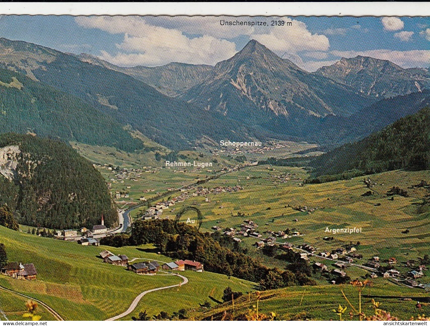 Au-Schoppernau Im Bregenzer Wald, Vorarlberg, Gegen Ünschenspitze Glum 1970? #G4978 - Sonstige & Ohne Zuordnung