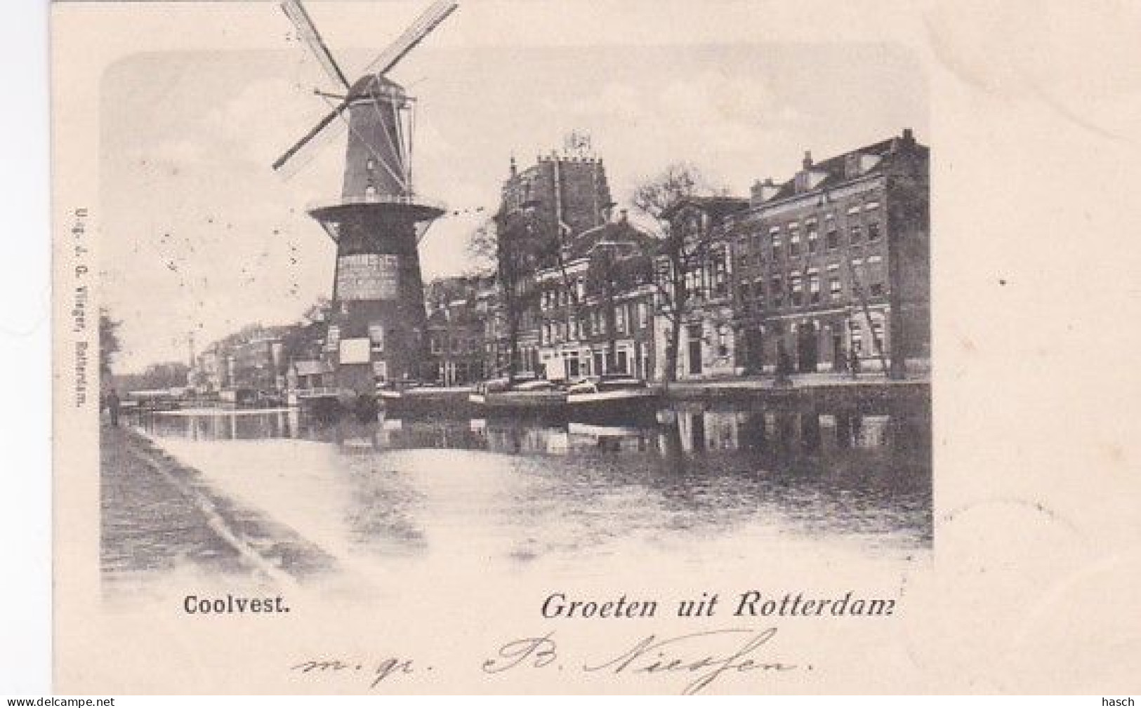 1854	115	Rotterdam, Groeten Uit Rotterdam… Coolvest (poststempel 1901) - Rotterdam