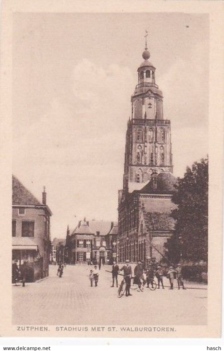 1854	91	Zutphen, Stadhuis Met ST. Walburgtoren - Zutphen