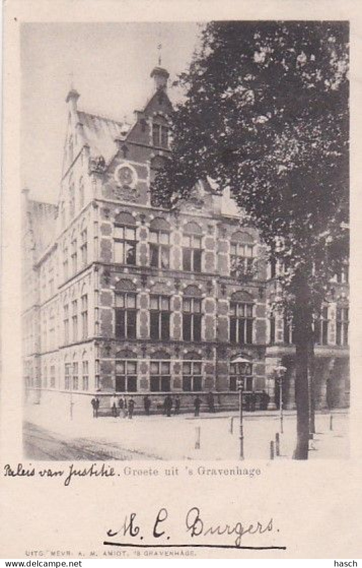 1854	101	Groete Uit ’s Gravenhage, Paleis Van Justitie (poststempel 1899)1854	 - Den Haag ('s-Gravenhage)