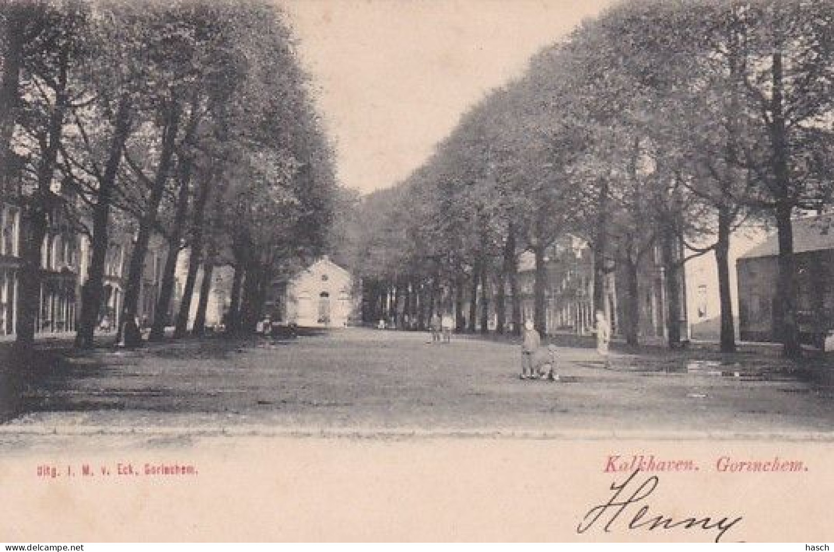 1854	46	Gorinchem, Kalkhaven (poststempel 1904) - Gorinchem