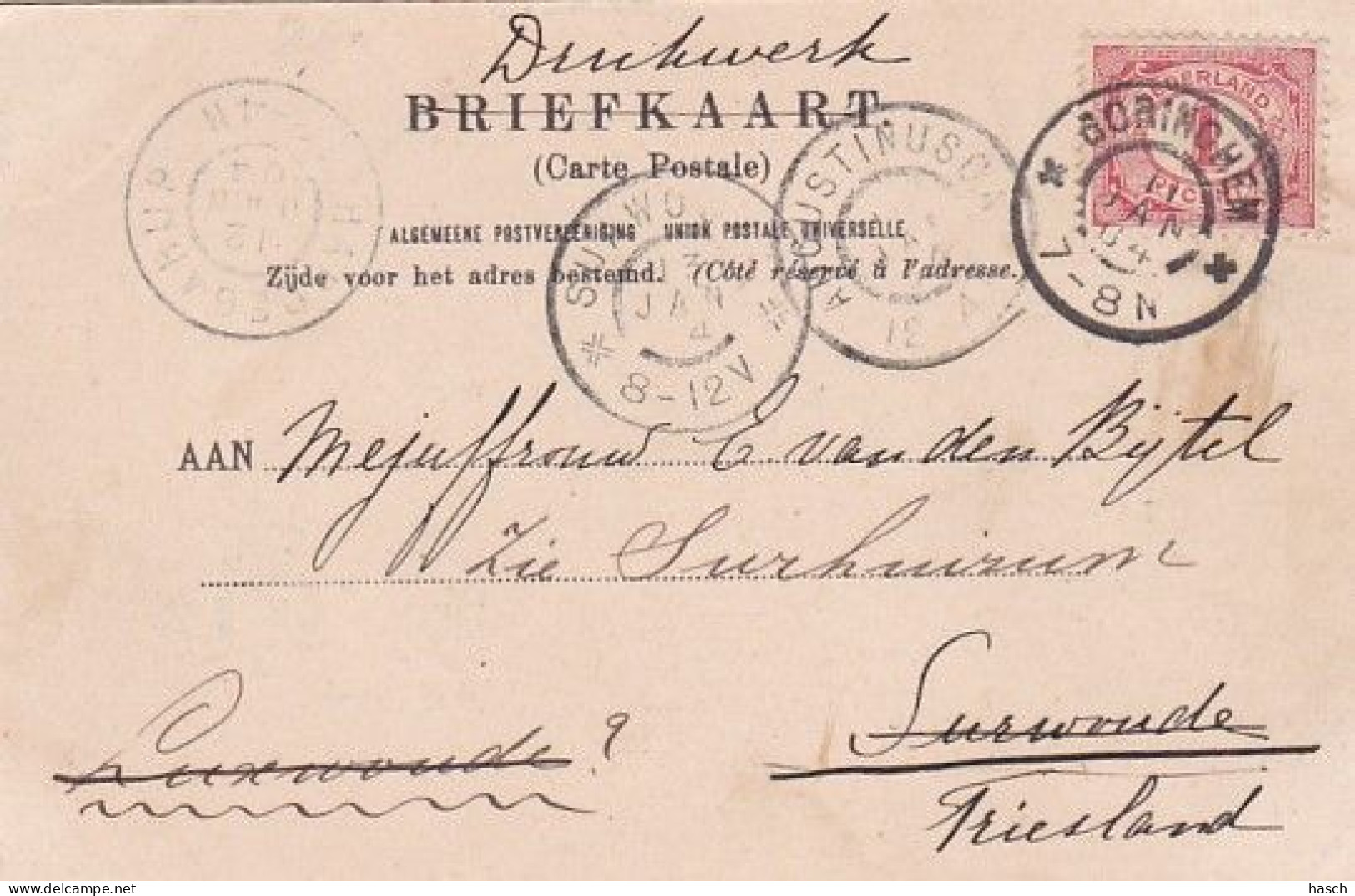 1854	46	Gorinchem, Kalkhaven (poststempel 1904) - Gorinchem