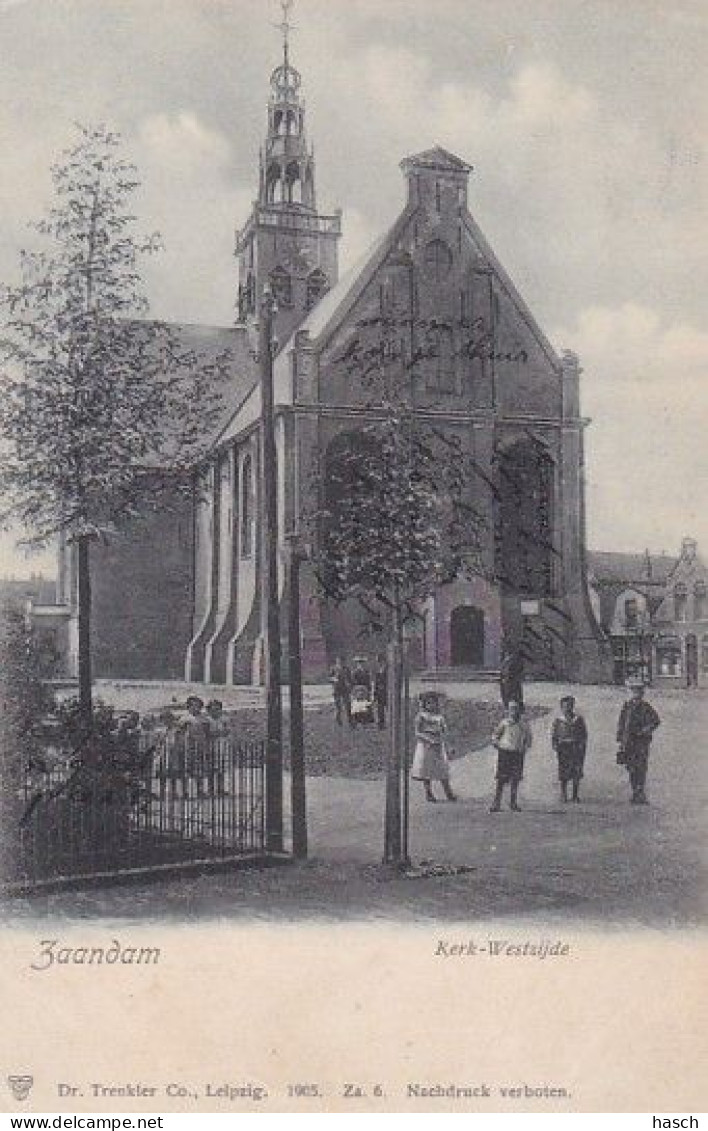 1854	18	Zaandam, Kerk Westzijde Rond 1900  - Zaandam