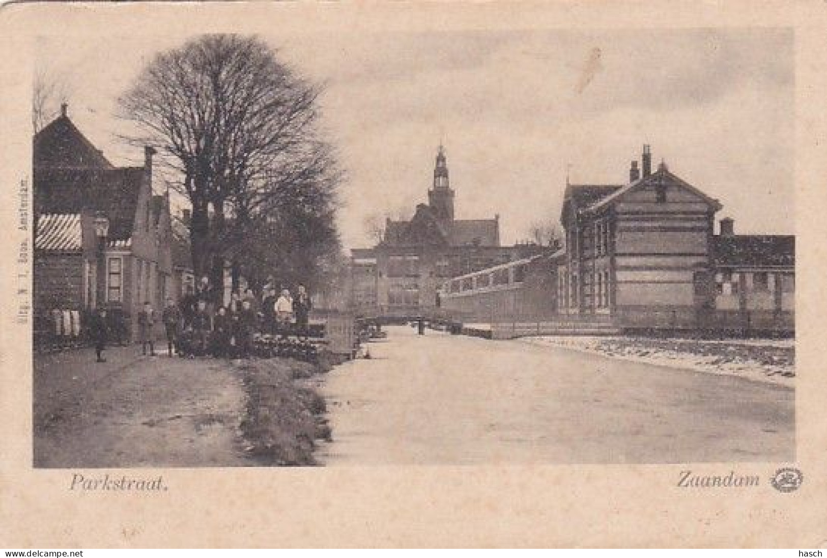 1854	16	Zaandam, Parkstraat Rond 1900 (zie Hoeken En Randen) - Zaandam