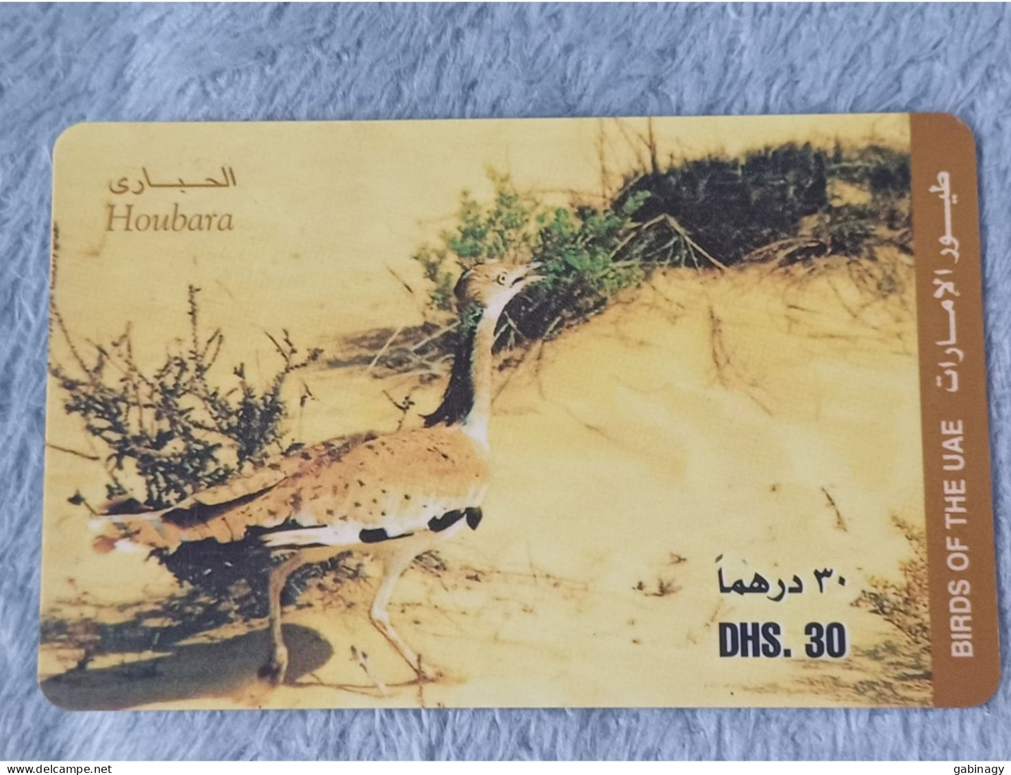 UAE - 2 CARDS OF BIRDS - United Arab Emirates
