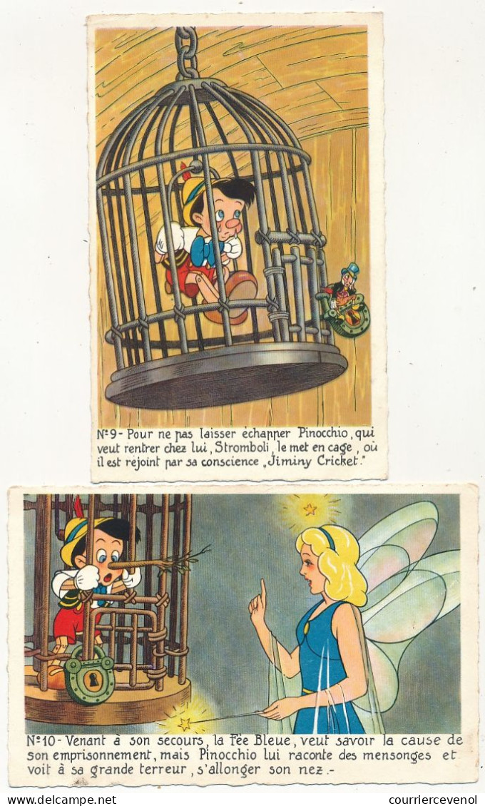 24 CPSM - Série Complète PINOCCHIO, Très Bon état Général - Andere & Zonder Classificatie