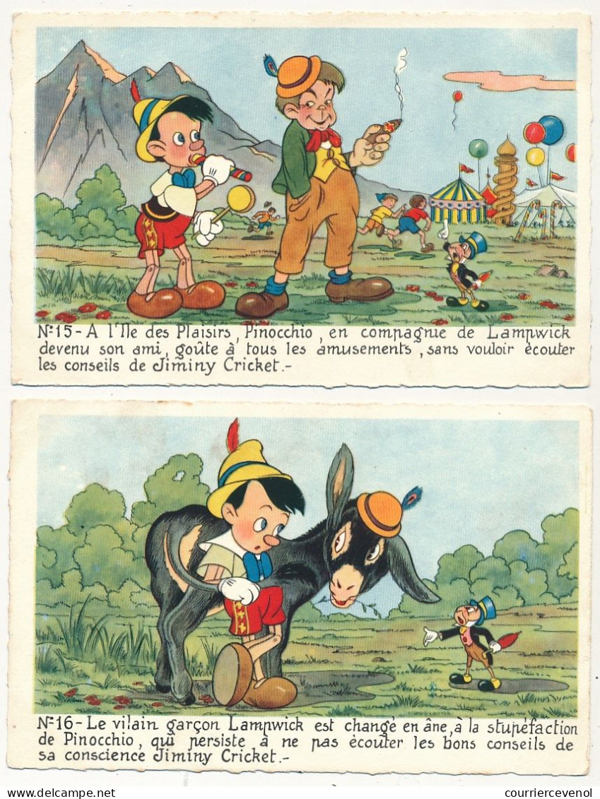 24 CPSM - Série complète PINOCCHIO, très bon état général