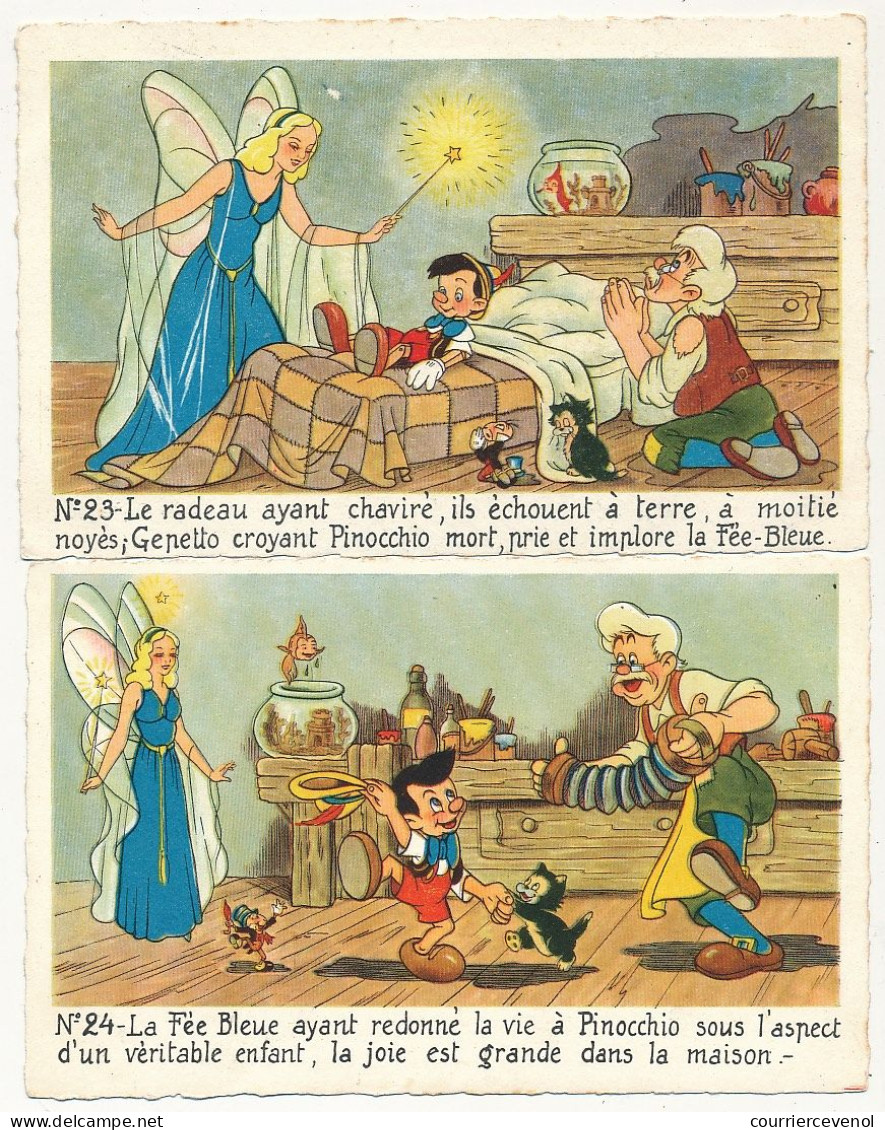 24 CPSM - Série complète PINOCCHIO, très bon état général