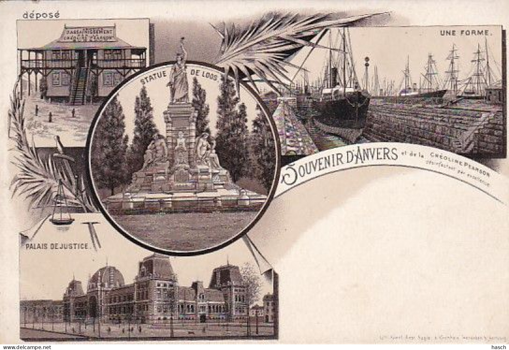 1859	31	Anvers, Souvenir D’Anvers Et De La Créoline Pearson. (zie Hoeken En Randen) - Antwerpen