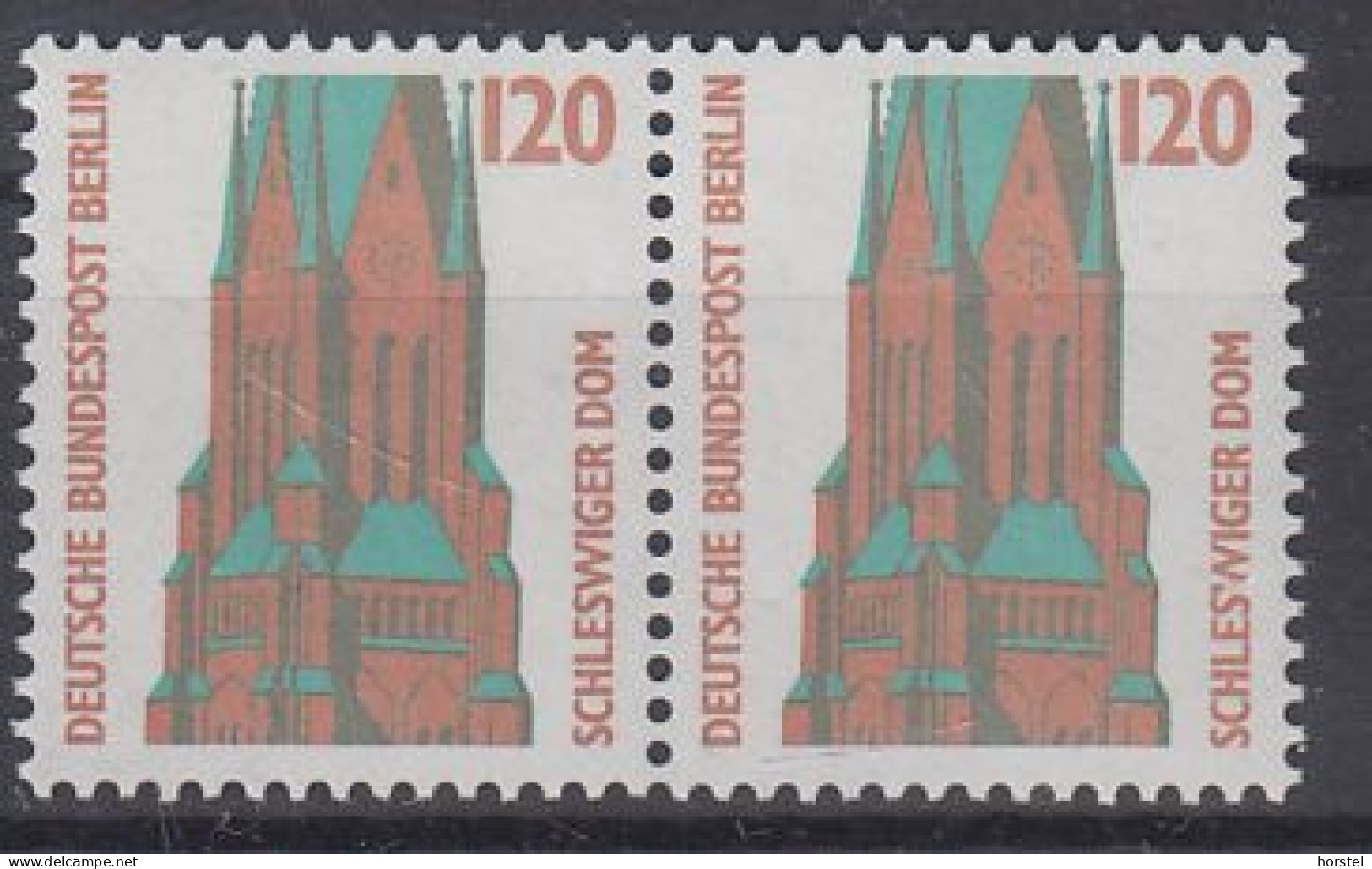 Berlin Mi.Nr.815/815 - St. Petri Dom - Schleswig - Waagerechtes Paar - Nuevos