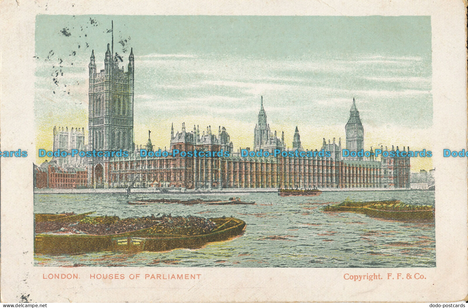 R001607 London. Houses Of Parliament. F. F. And Co. 1908 - Autres & Non Classés