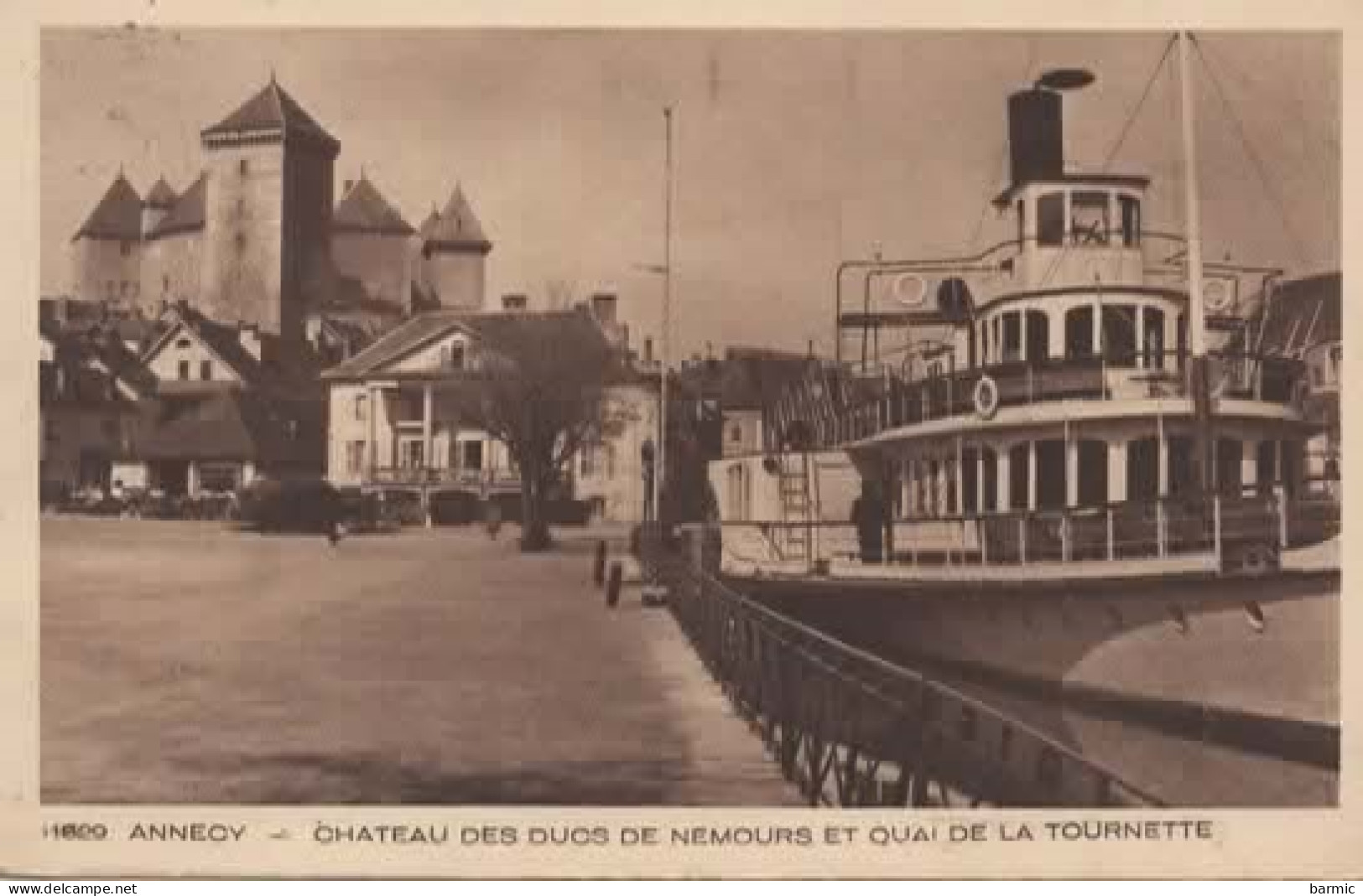 ANNECY, CHATEAU DES DUCS DE NEMOURS ET QUAI DE LA TOURNETTE, BATEAU A QUAI REF 16398 - Annecy