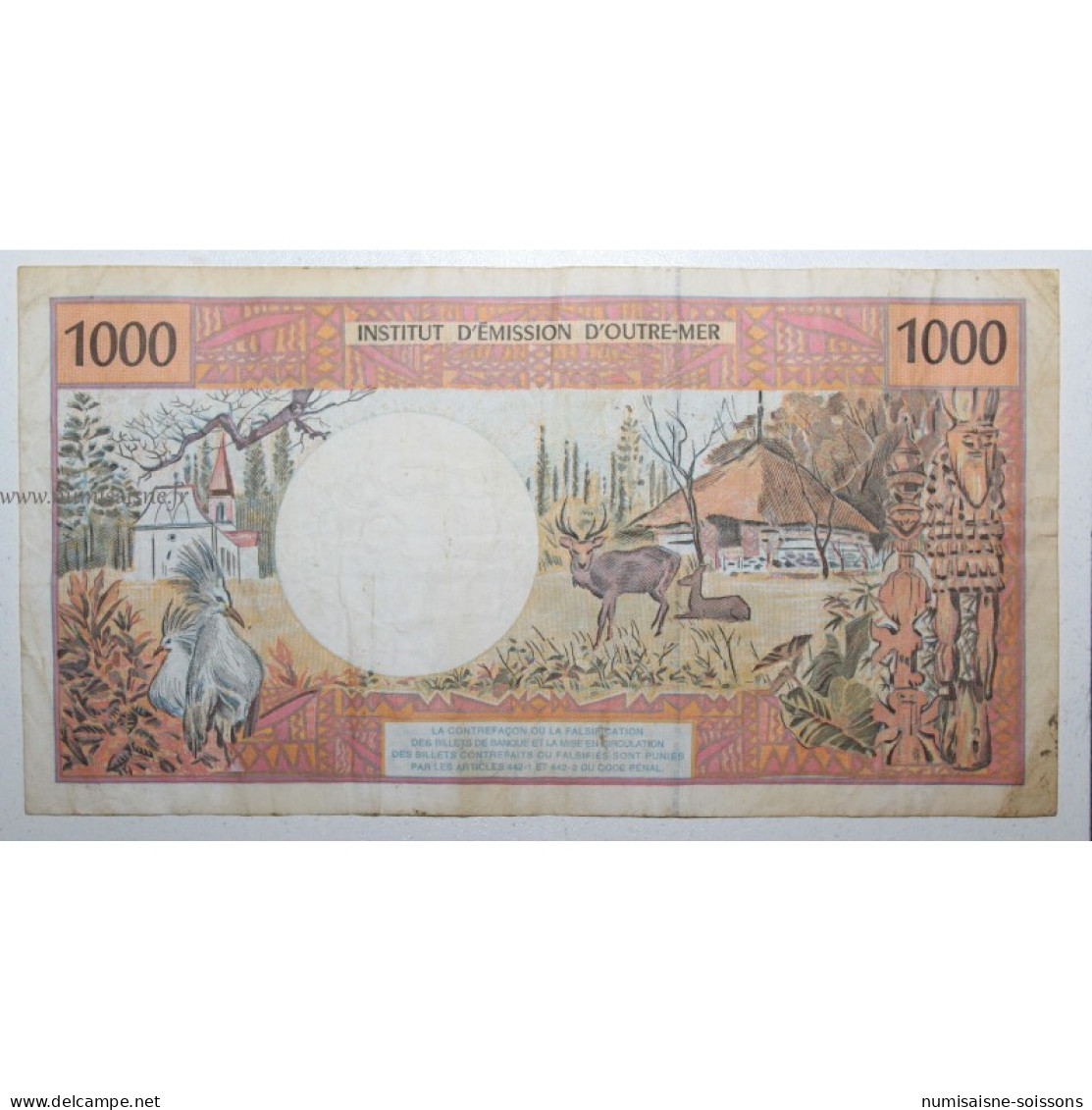 TERRITOIRE PACIFIQUE FRANCAIS OUTRE-MER - PICK 2 H - 1000 FRANCS 2004 - B/TB - Frans Pacific Gebieden (1992-...)