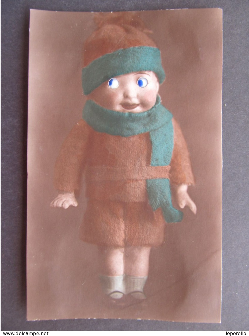 AK Humor Puppe Doll  Mechanical Postcard Eyes  // P8938 - Humour