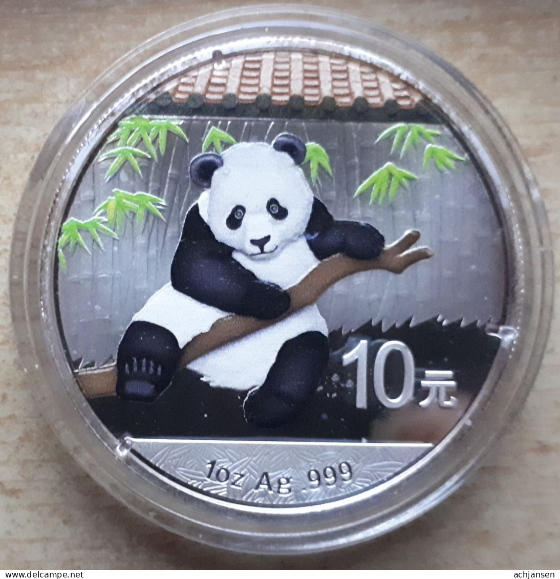 China, Panda 2014 Colourized - 1 Oz. Pure Silver - China