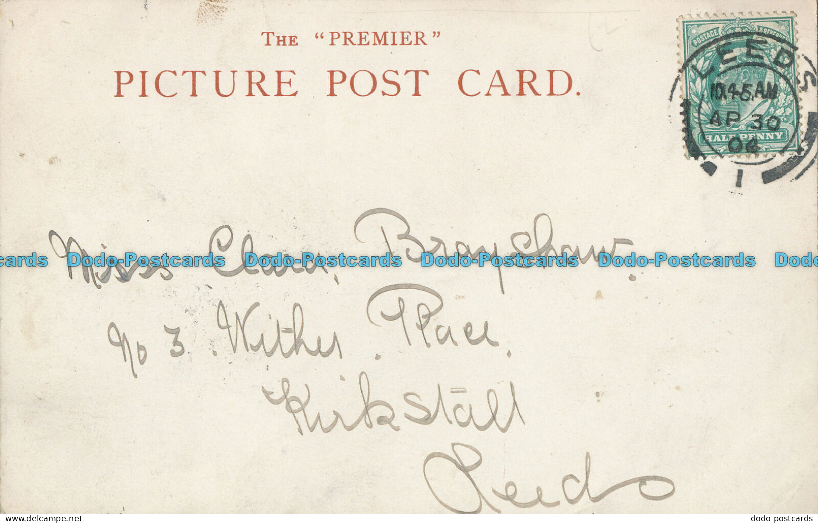 R001987 Why Have You Not Written. Premier. 1904 - Monde