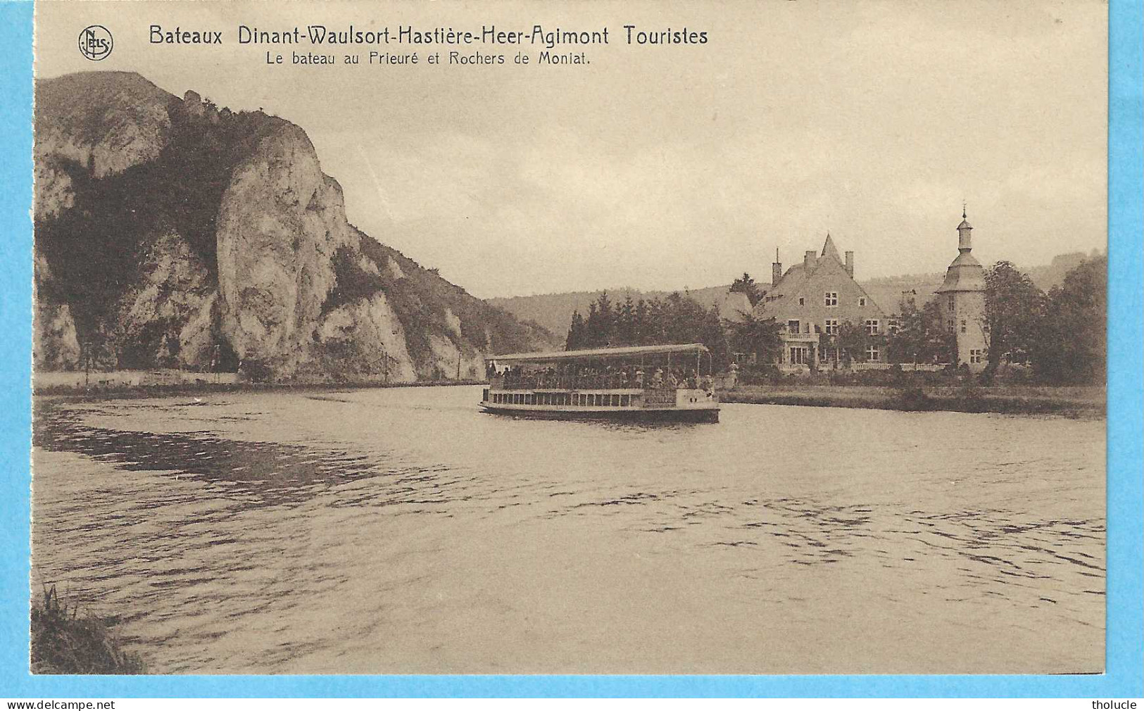 Dinant-Waulsort-Hastière-Heer-Agimont-Le Bateau-touristes Au Prieuré Et Rochers De Moniat-Anseremme+/-1928(voir Notice ) - Dinant