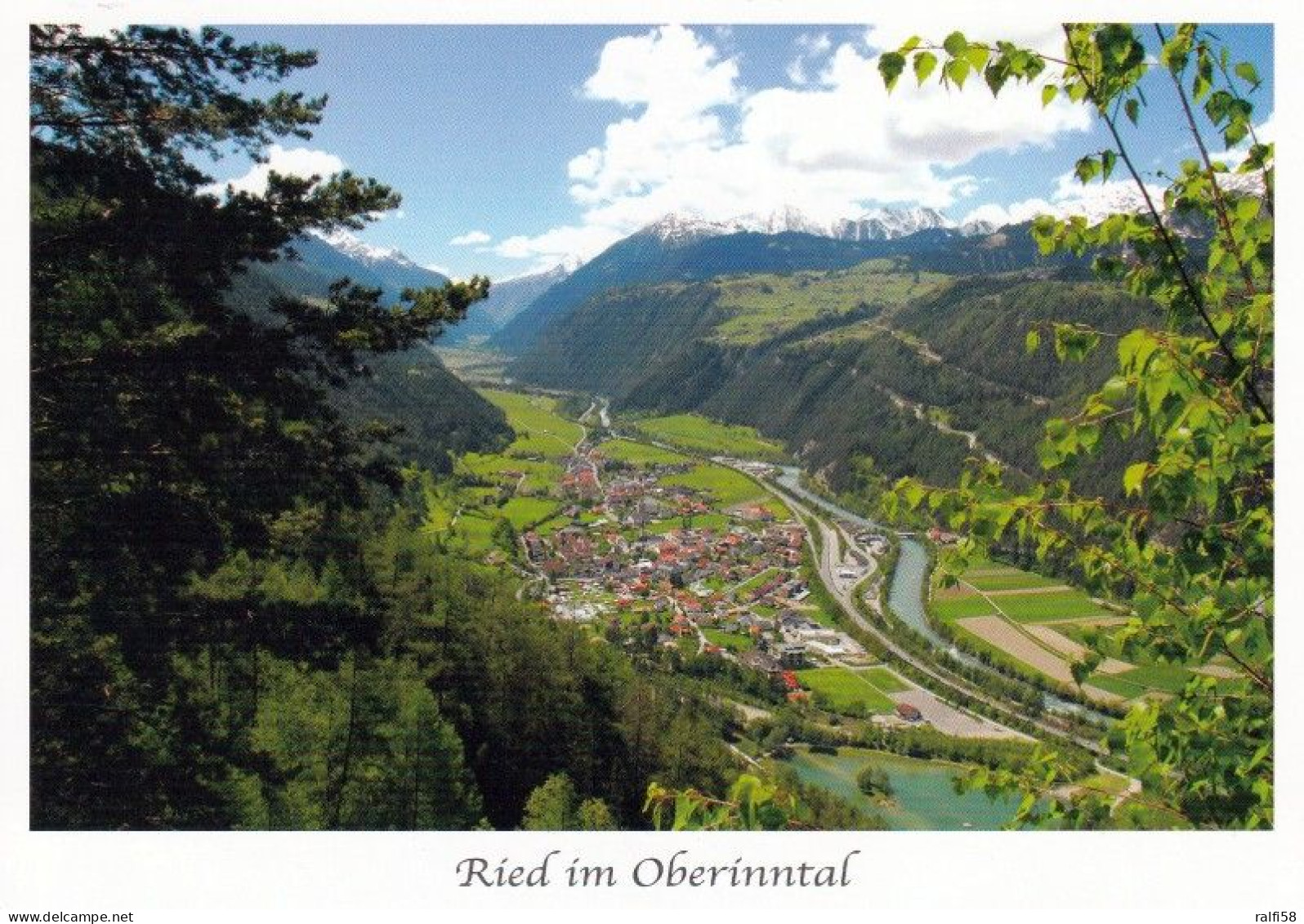 1 AK Österreich / Tirol * Blick Auf Ried Im Oberinntal - Luftbildaufnahme * - Autres & Non Classés