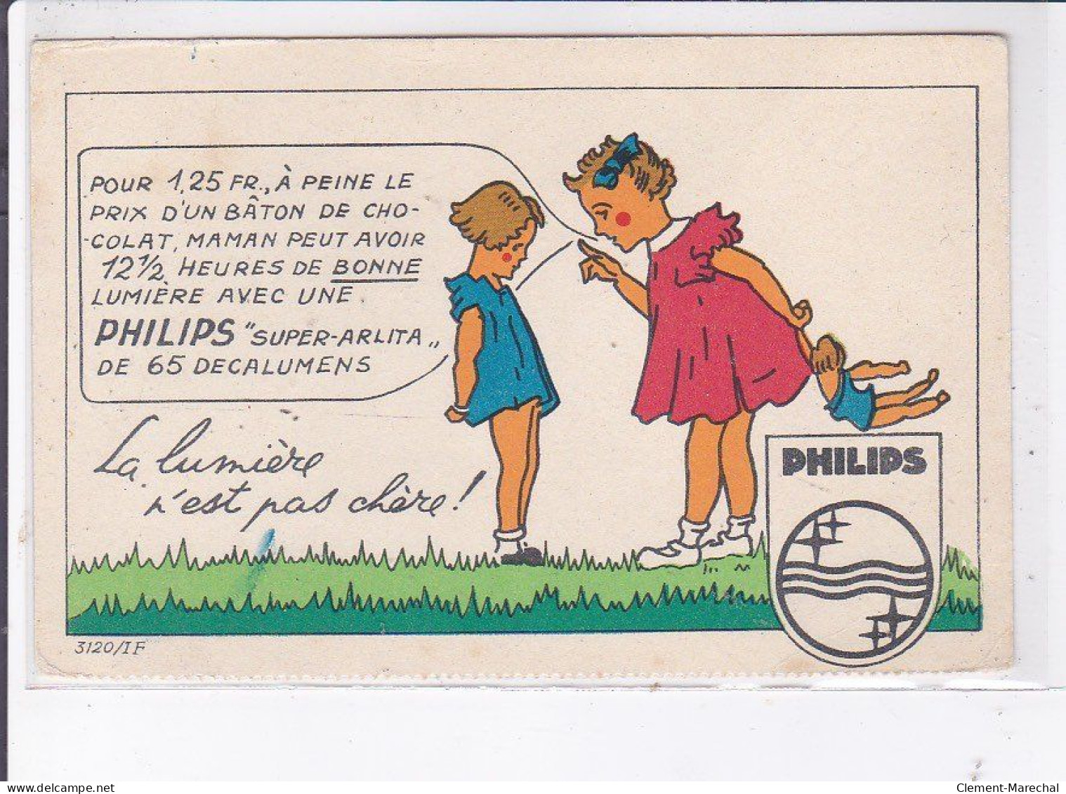 PUBLICITE : Ampoules Super Arlita De Philips (enfants - Poupée) - Bon état - Publicité