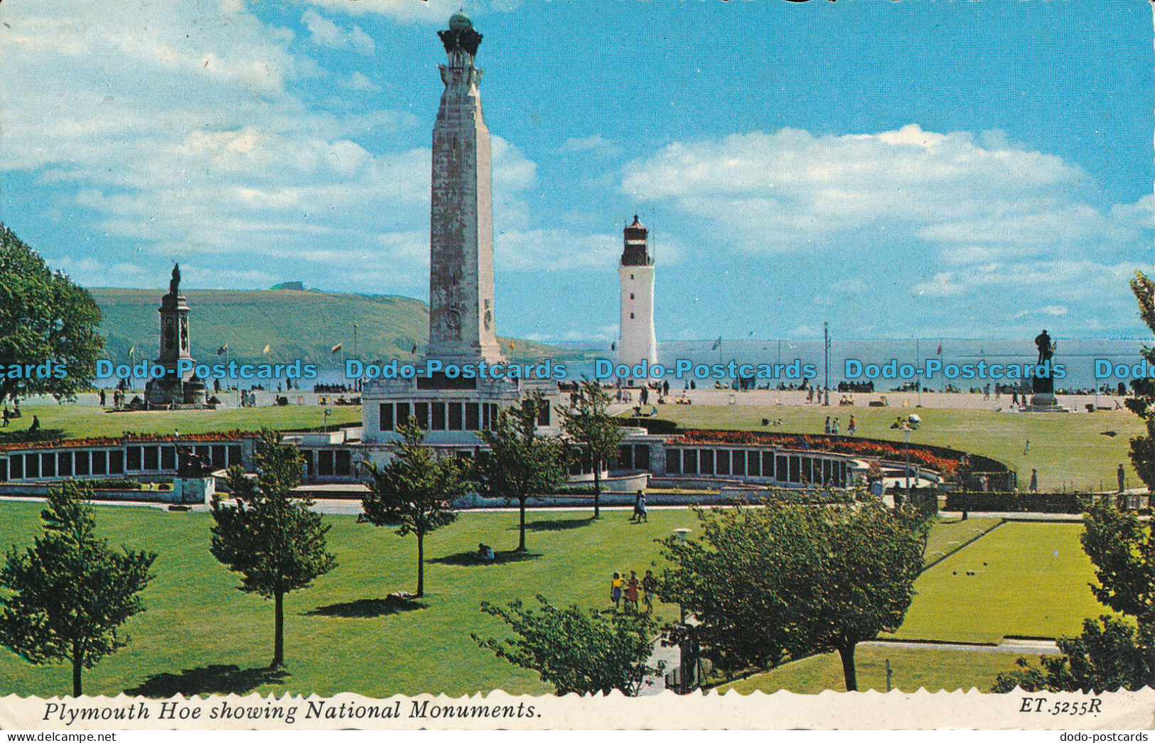 R001691 Plymouth Hoe Showing National Monuments. Valentine - Monde