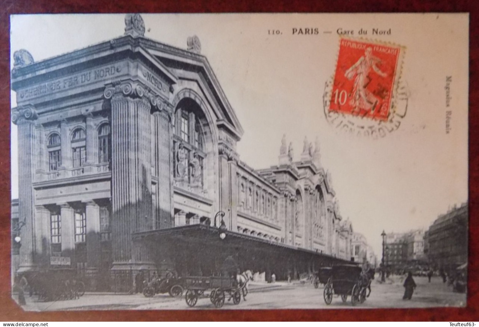 Cpa Paris : Gare Du Nord - Métro Parisien, Gares